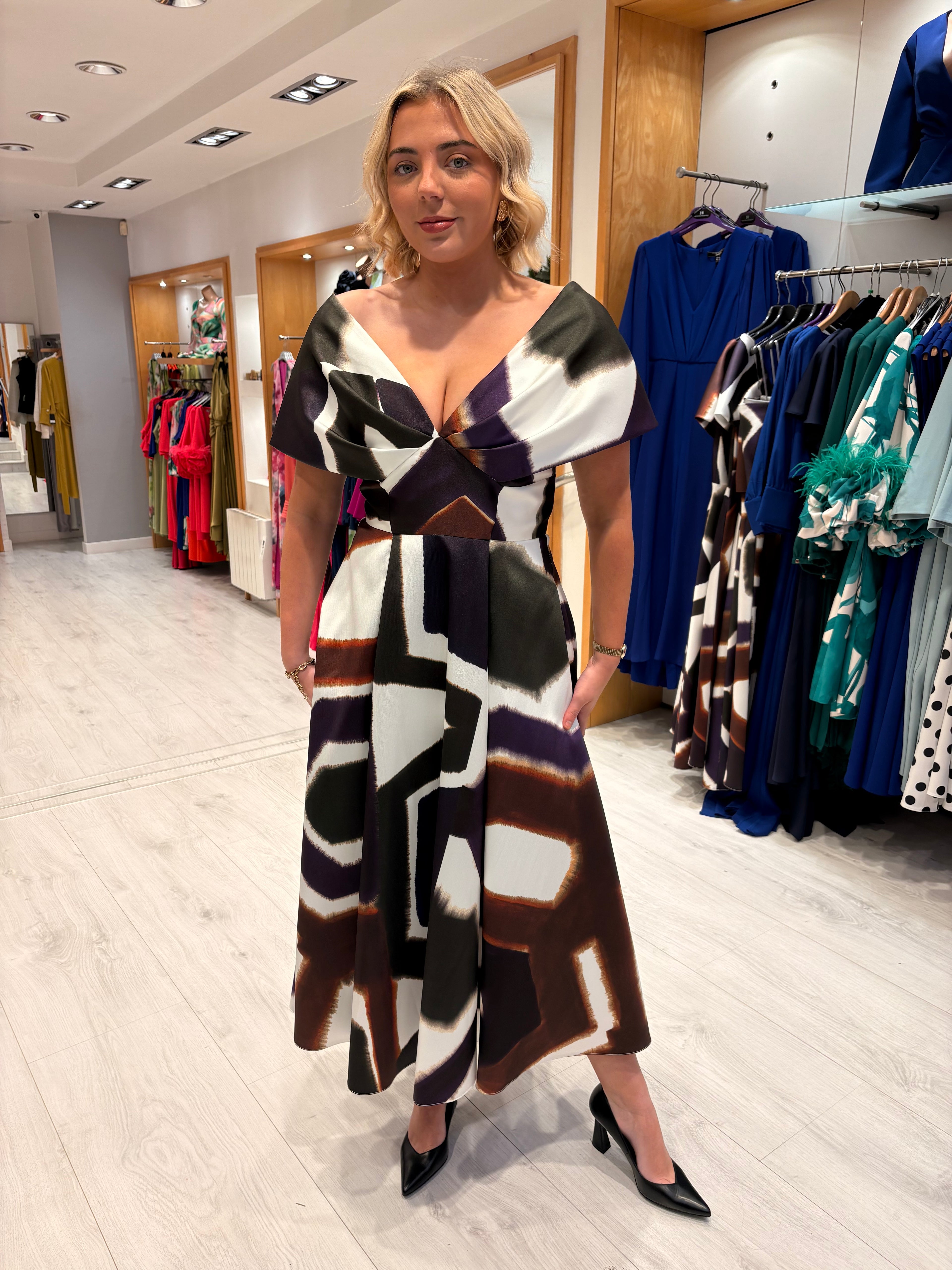 Carla Ruiz Off The Shoulder Dress