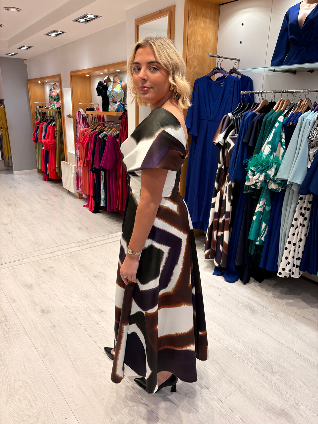 Carla Ruiz Off The Shoulder Dress