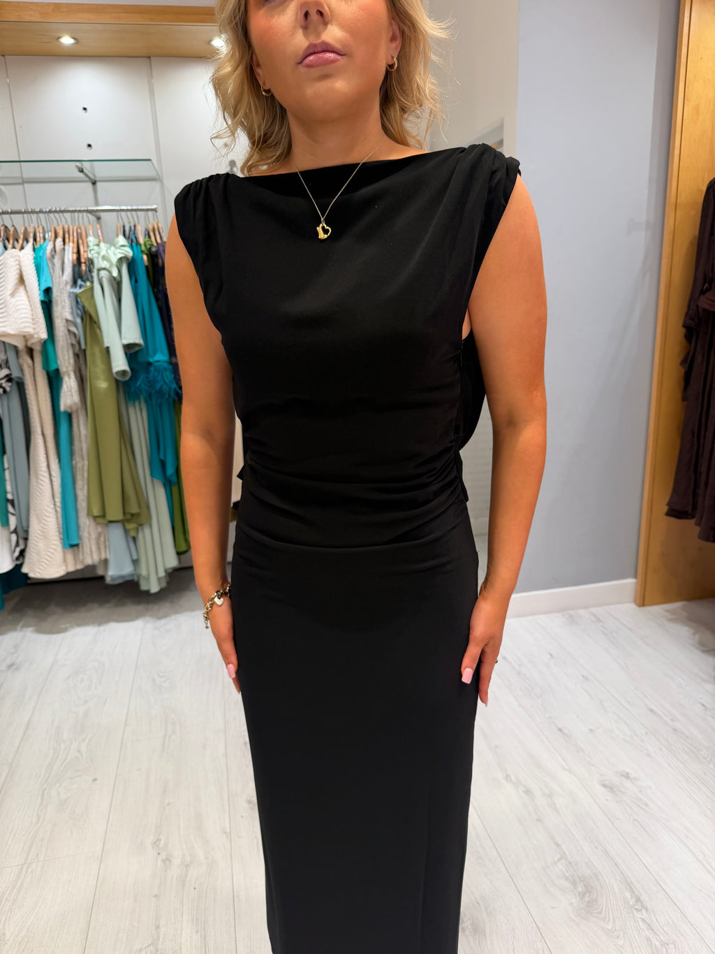 My Essential Wardrobe Black Backless Dress