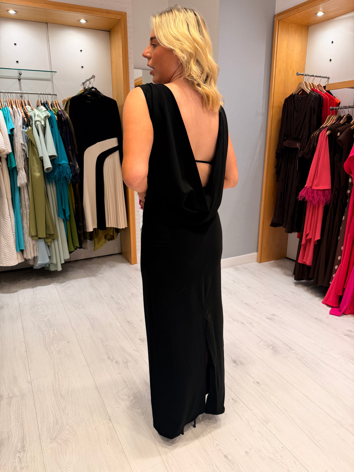My Essential Wardrobe Black Backless Dress