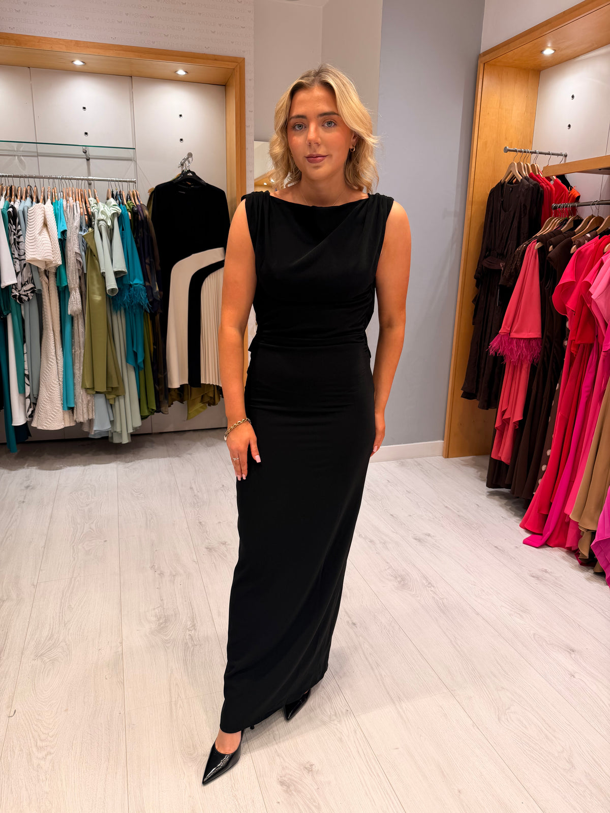 My Essential Wardrobe Black Backless Dress