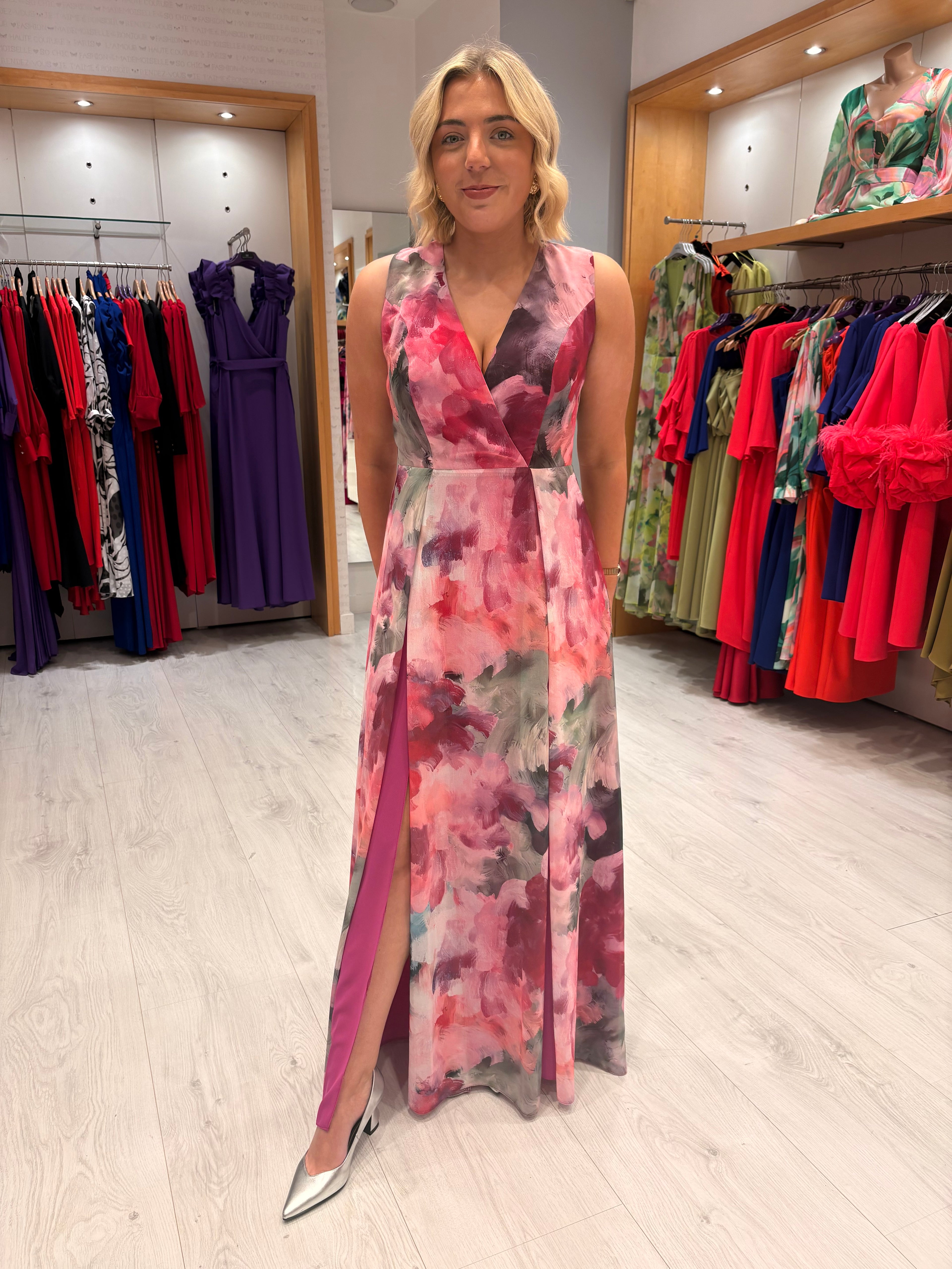Casting Pink Floral Dress