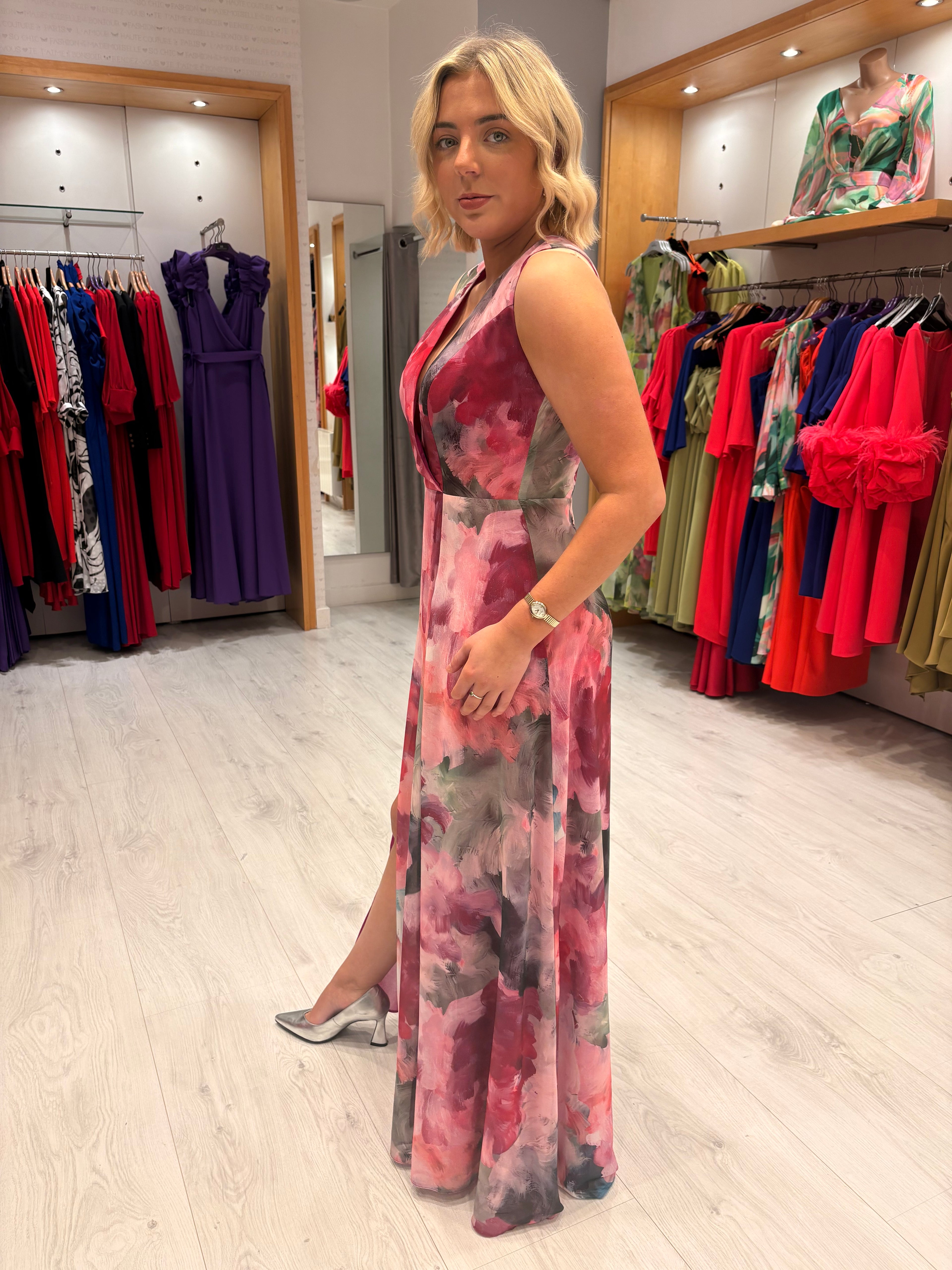 Casting Pink Floral Dress