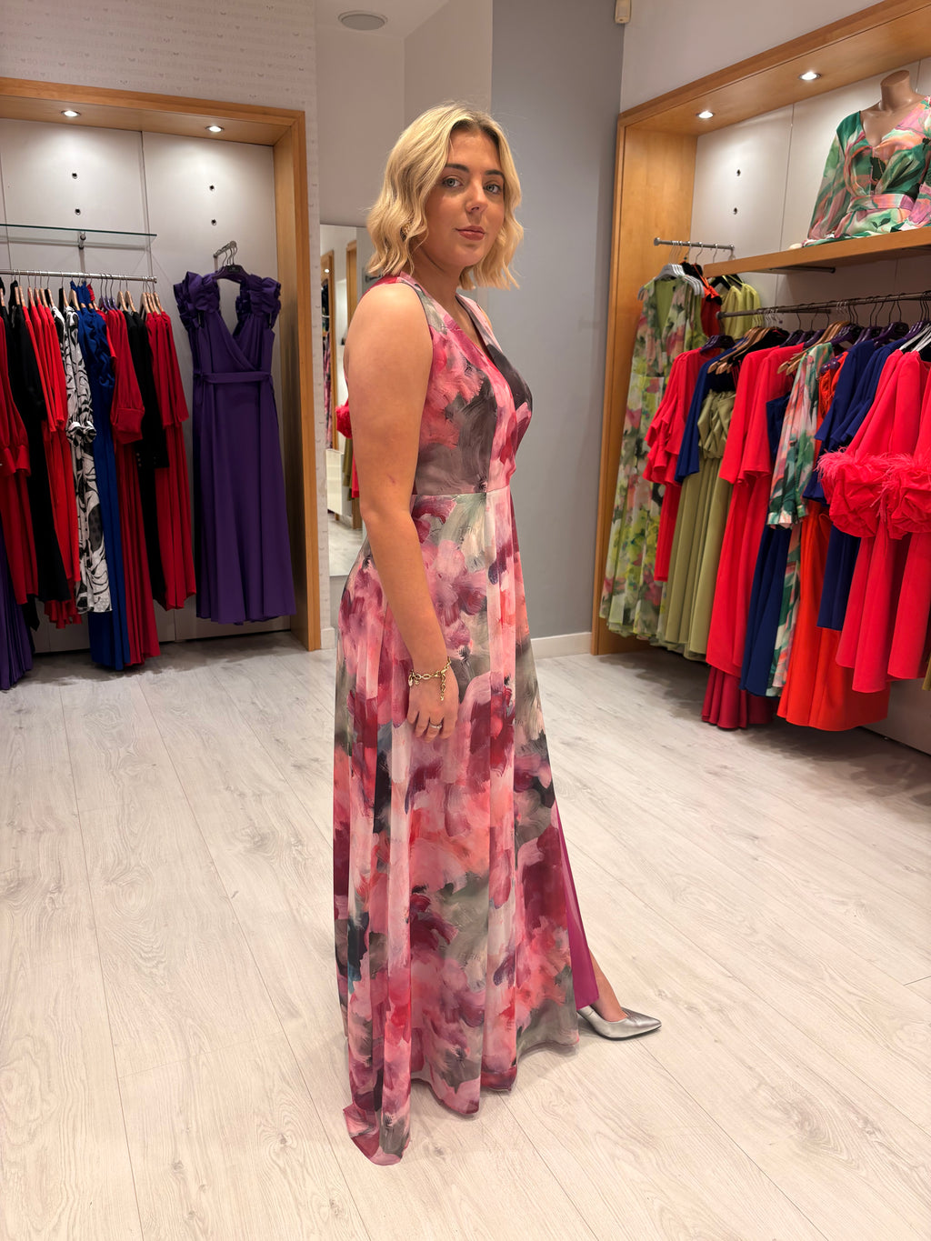 Casting Pink Floral Dress