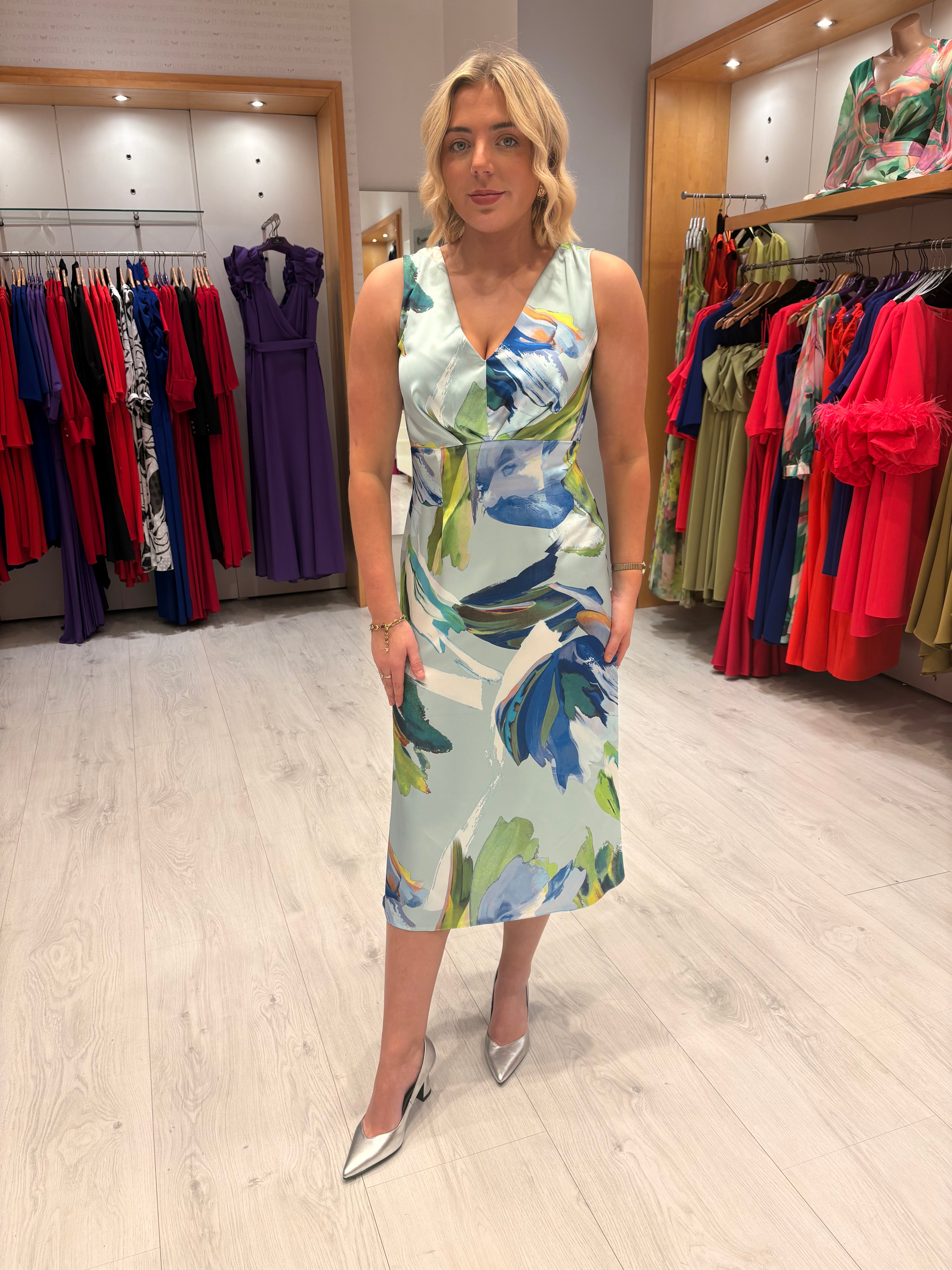 Casting Blue Floral Dress