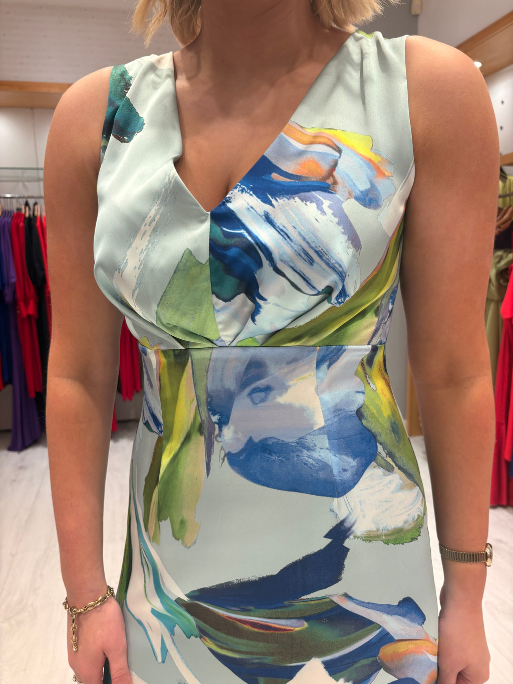 Casting Blue Floral Dress