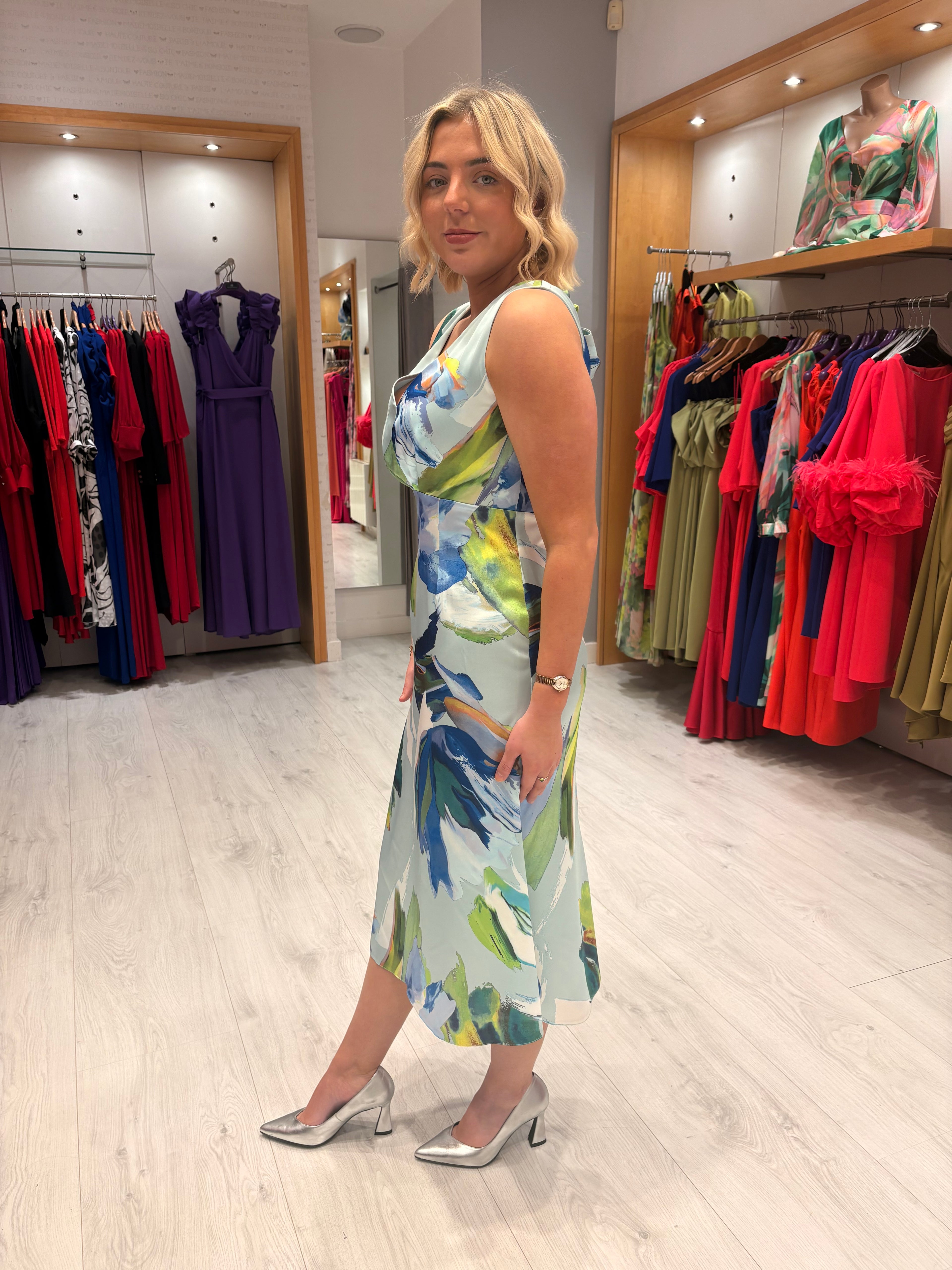 Casting Blue Floral Dress