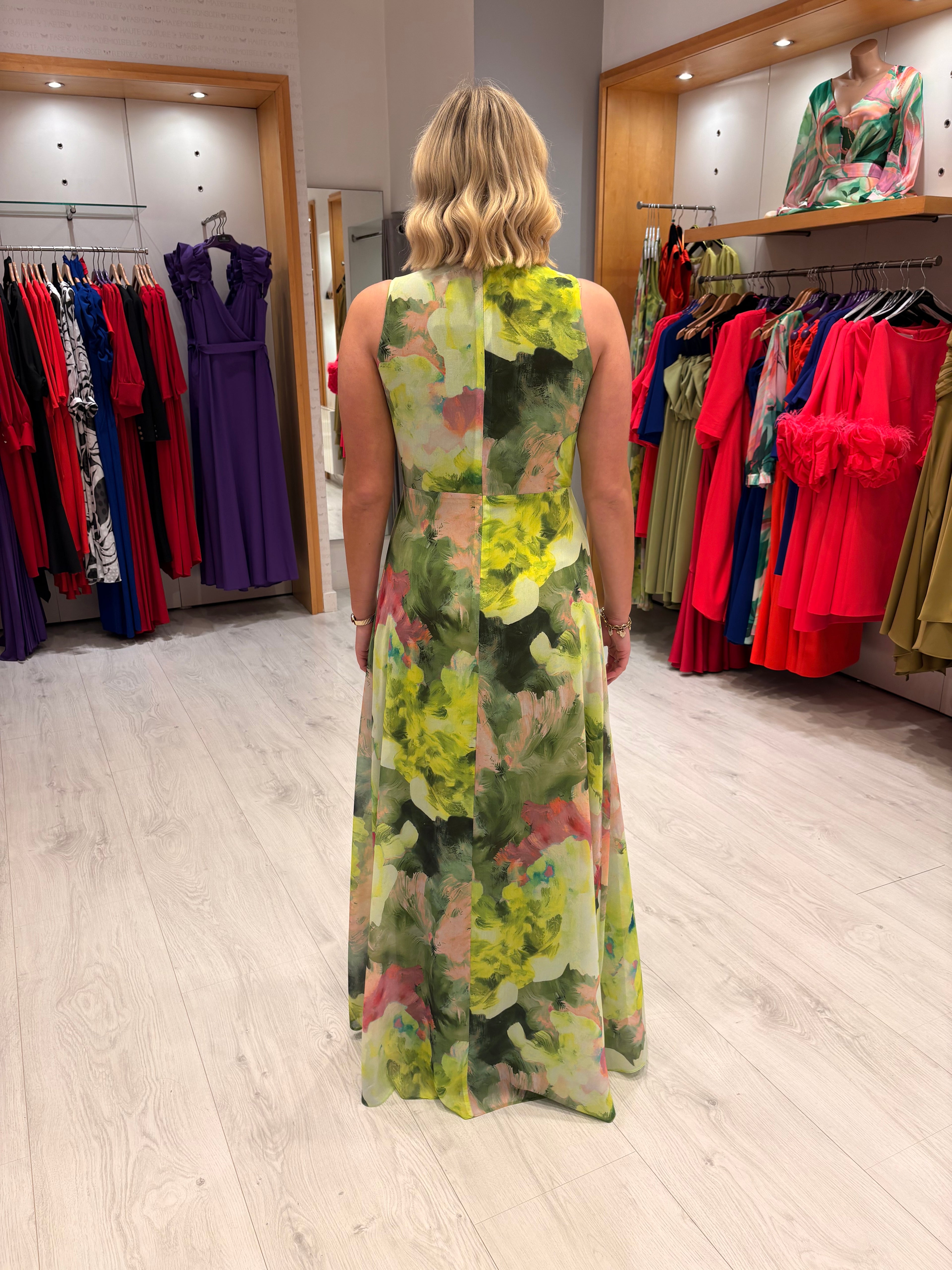 Casting Lime Floral Dress