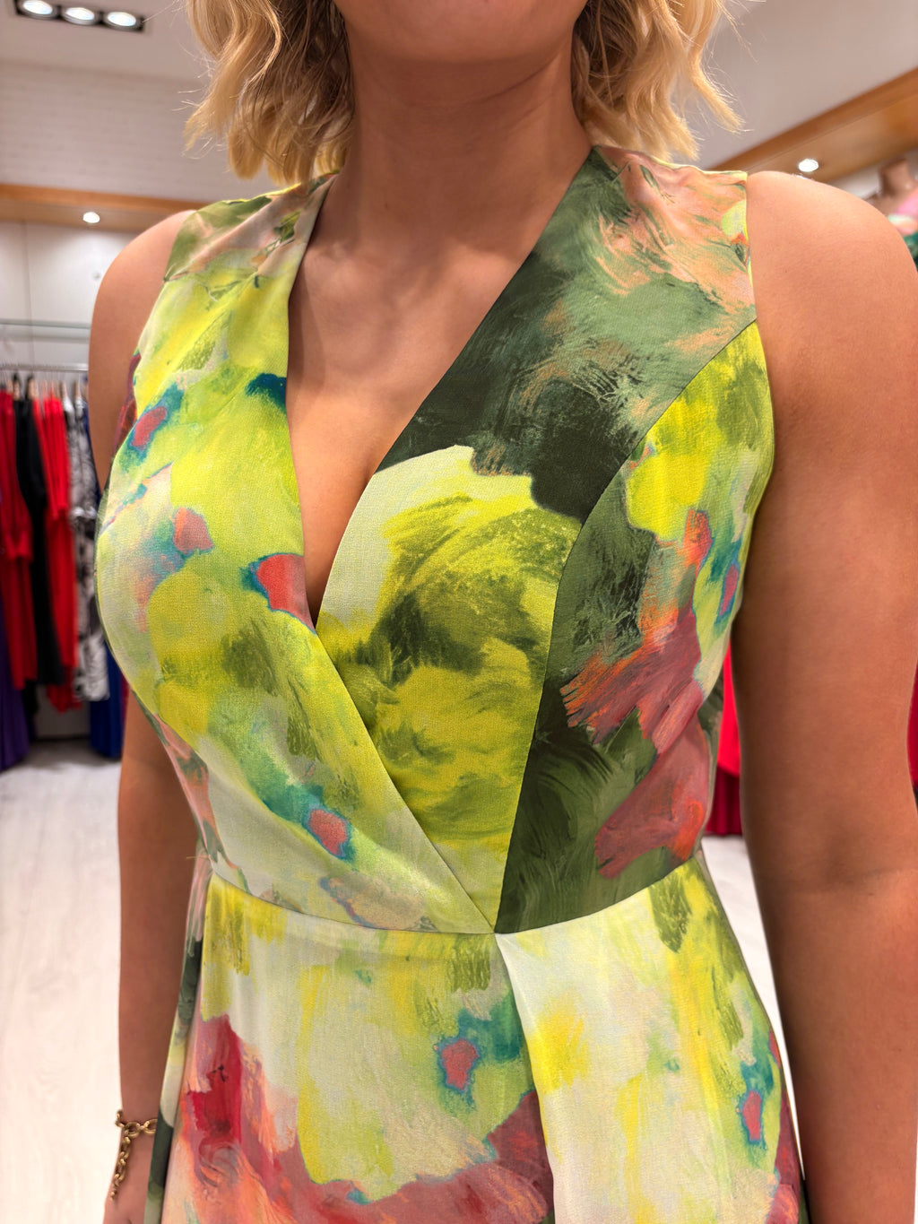 Casting Lime Floral Dress