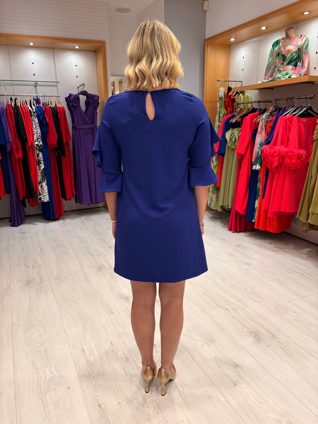 Moncho Heredia Royal Ruffle Sleeve Dress
