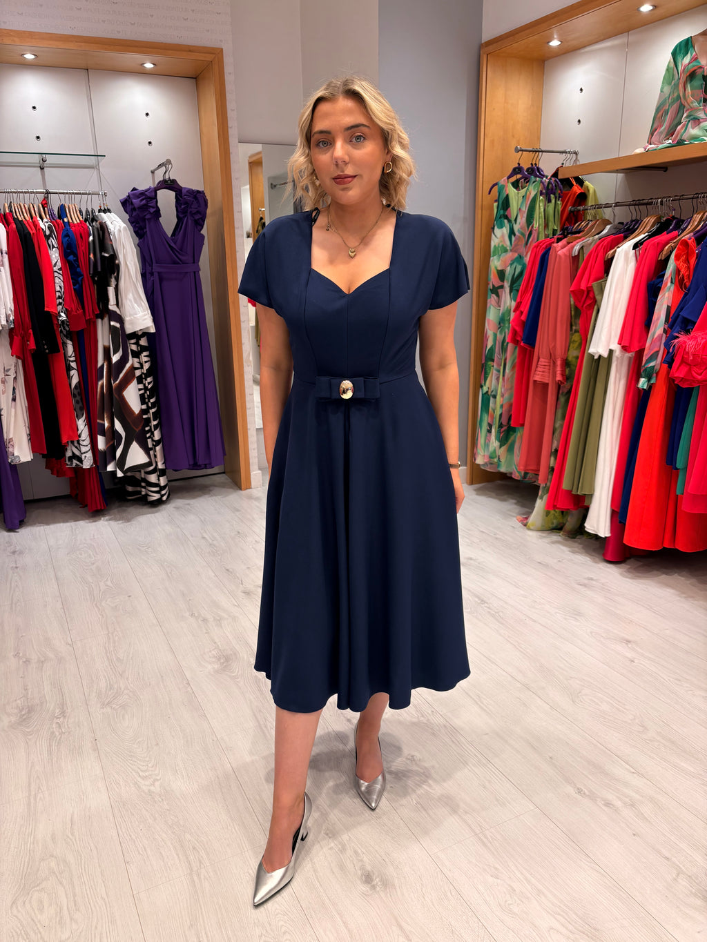 Moncho Heredia Navy Dress
