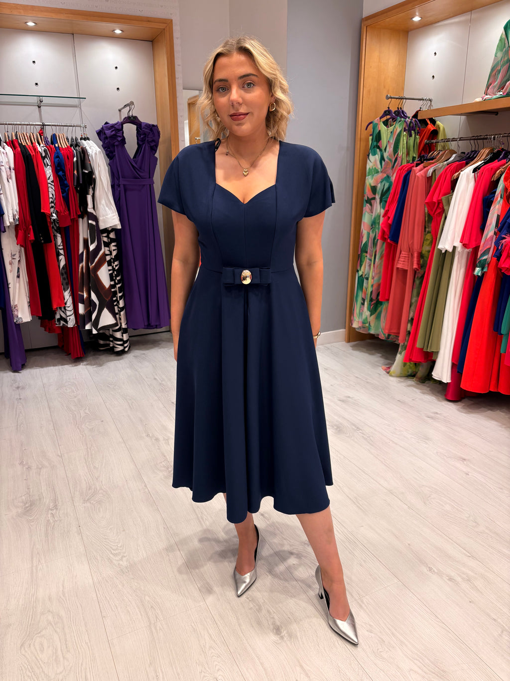 Moncho Heredia Navy Dress