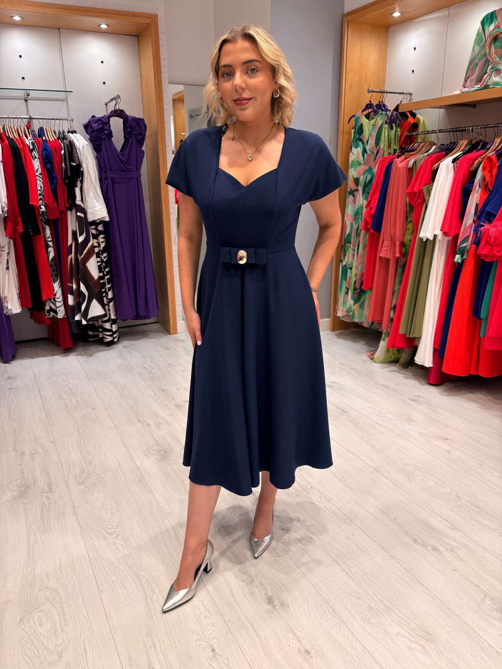 Moncho Heredia Navy Dress