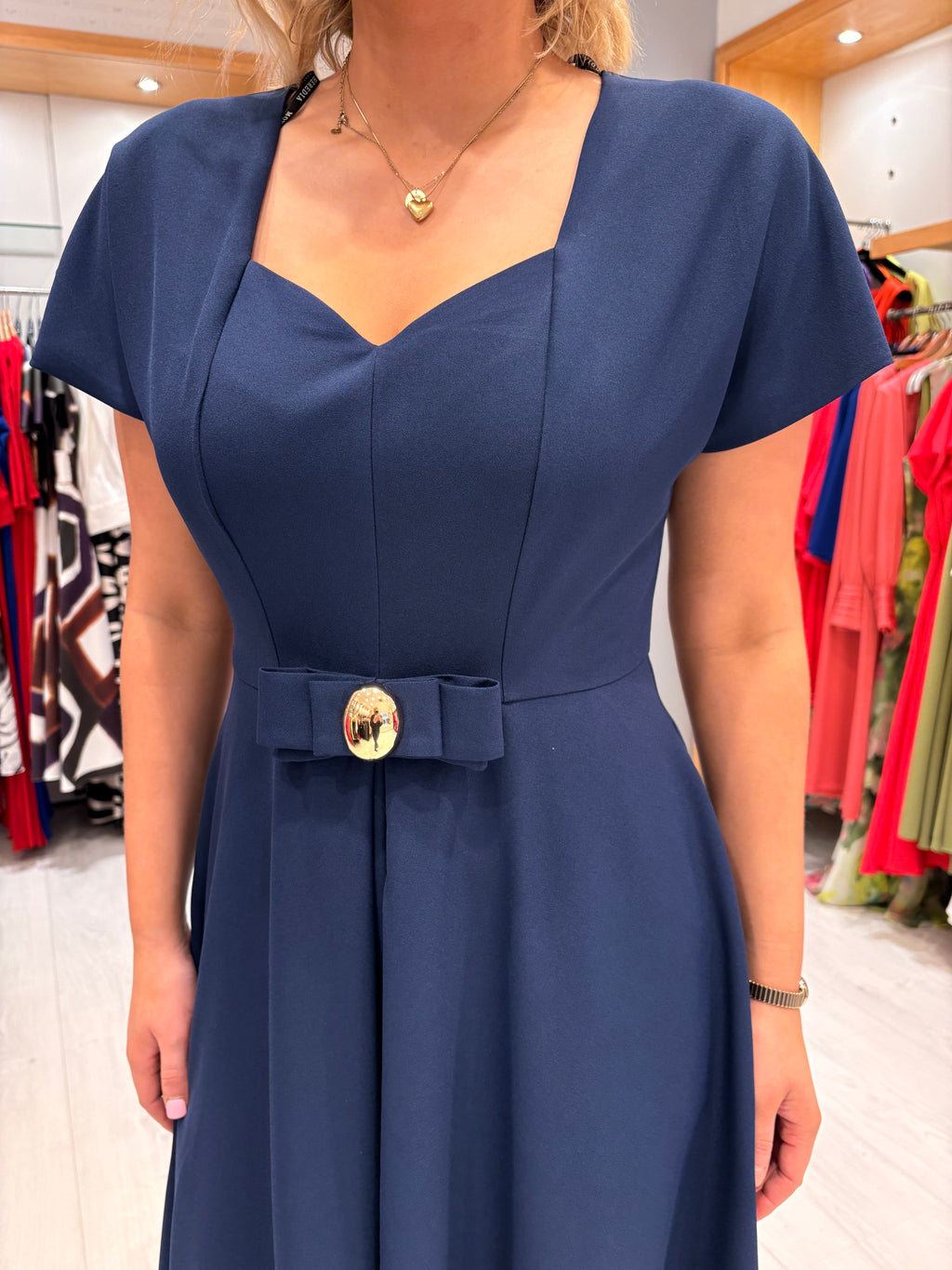 Moncho Heredia Navy Dress