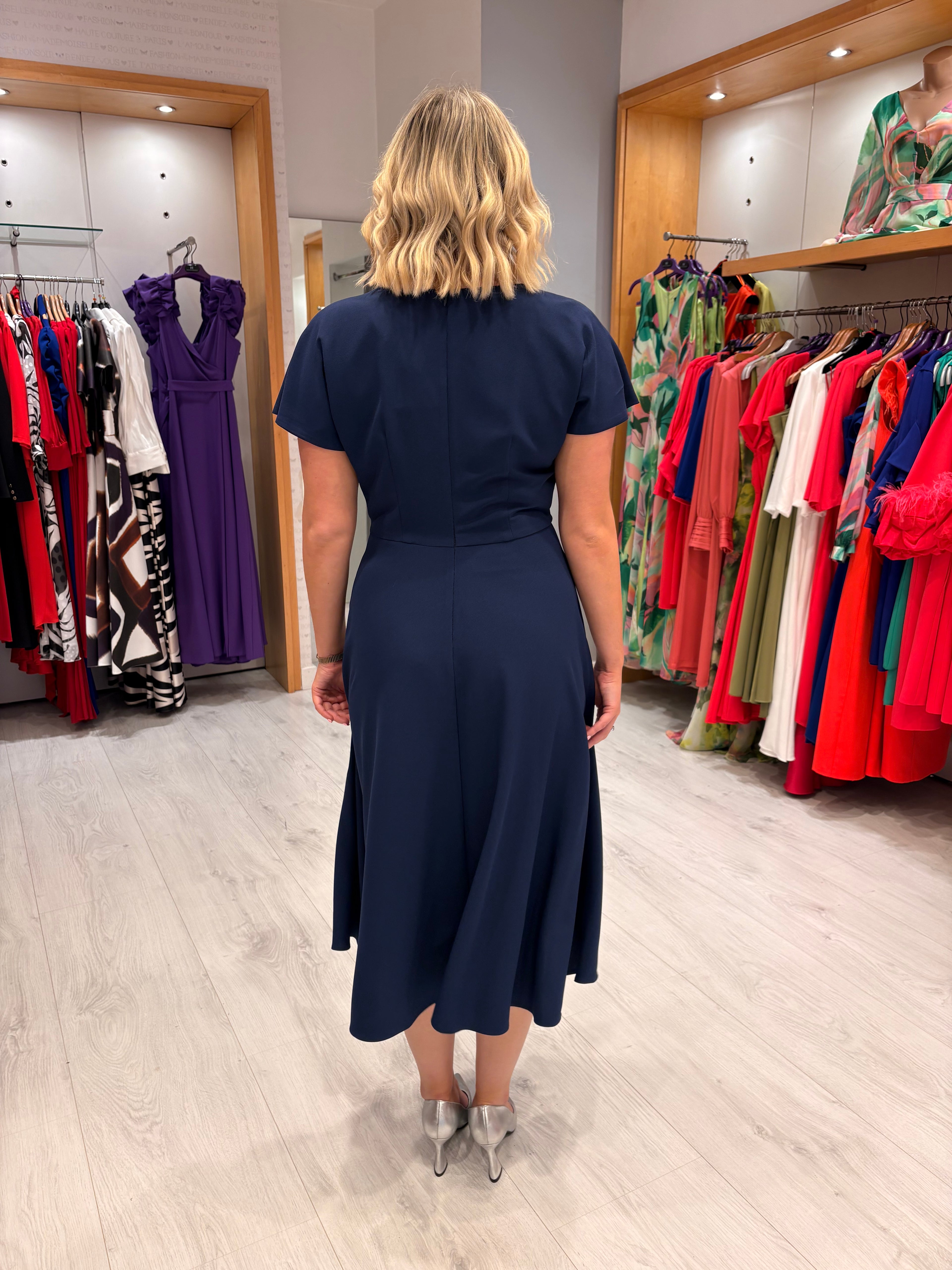 Moncho Heredia Navy Dress