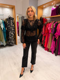 Kaffe Black Lace Top