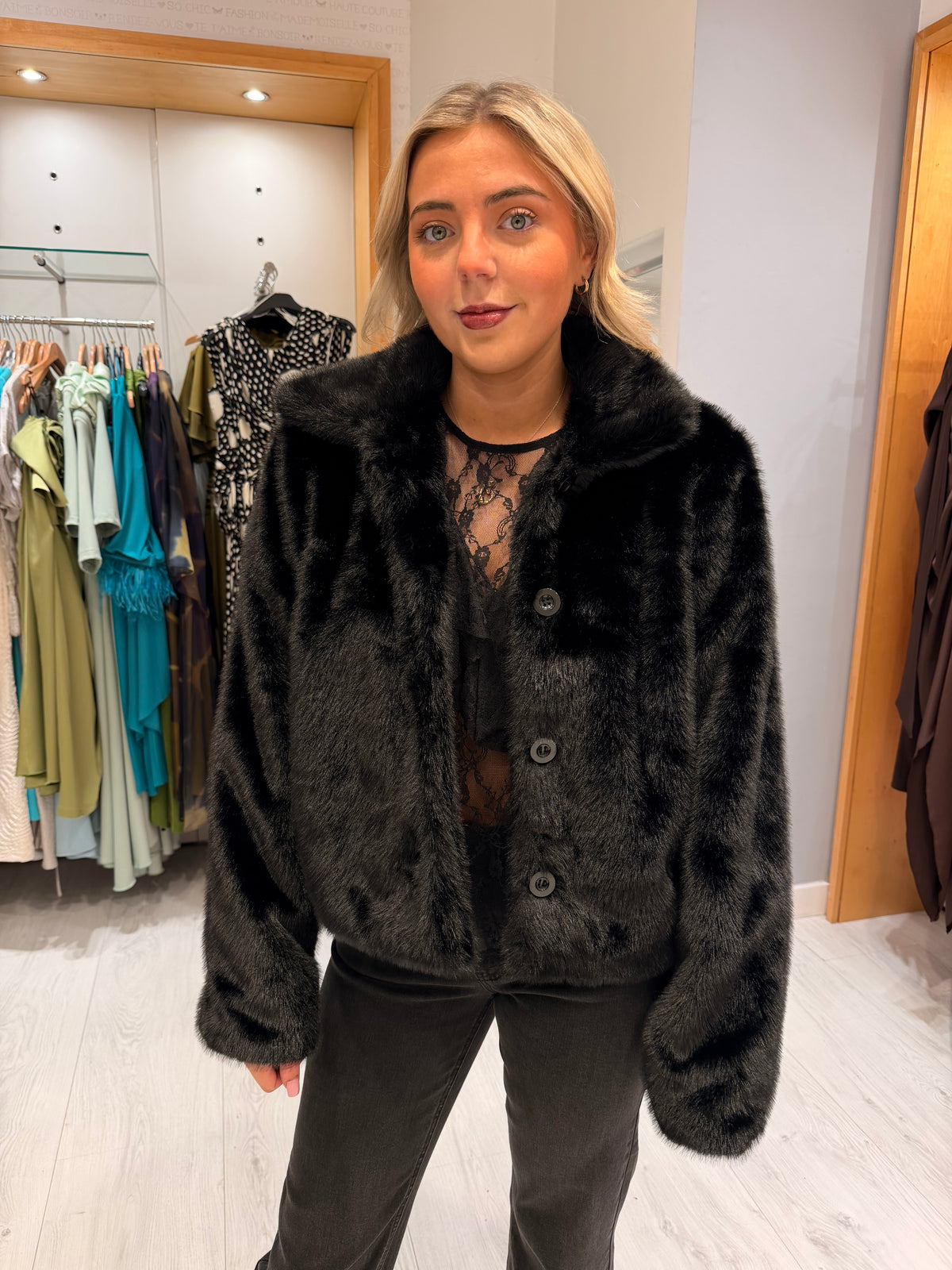 Smashed Lemon Fur Coat