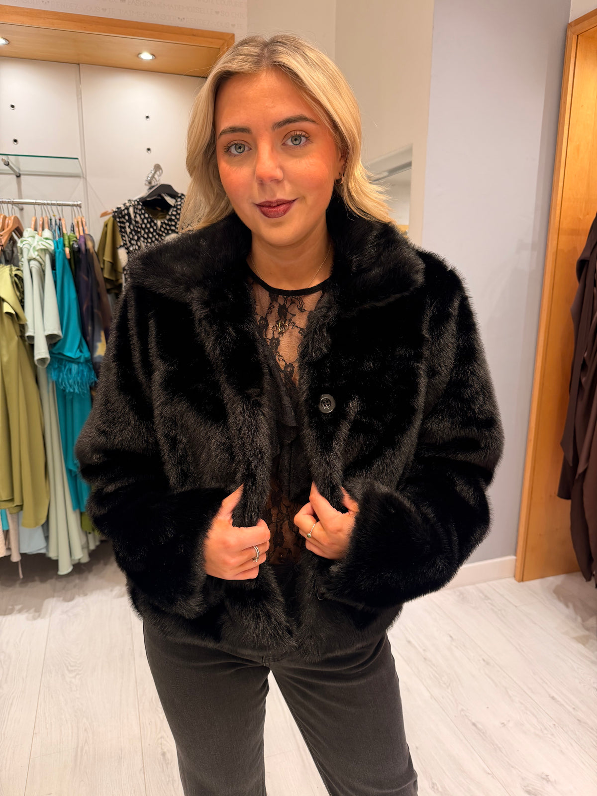 Smashed Lemon Fur Coat