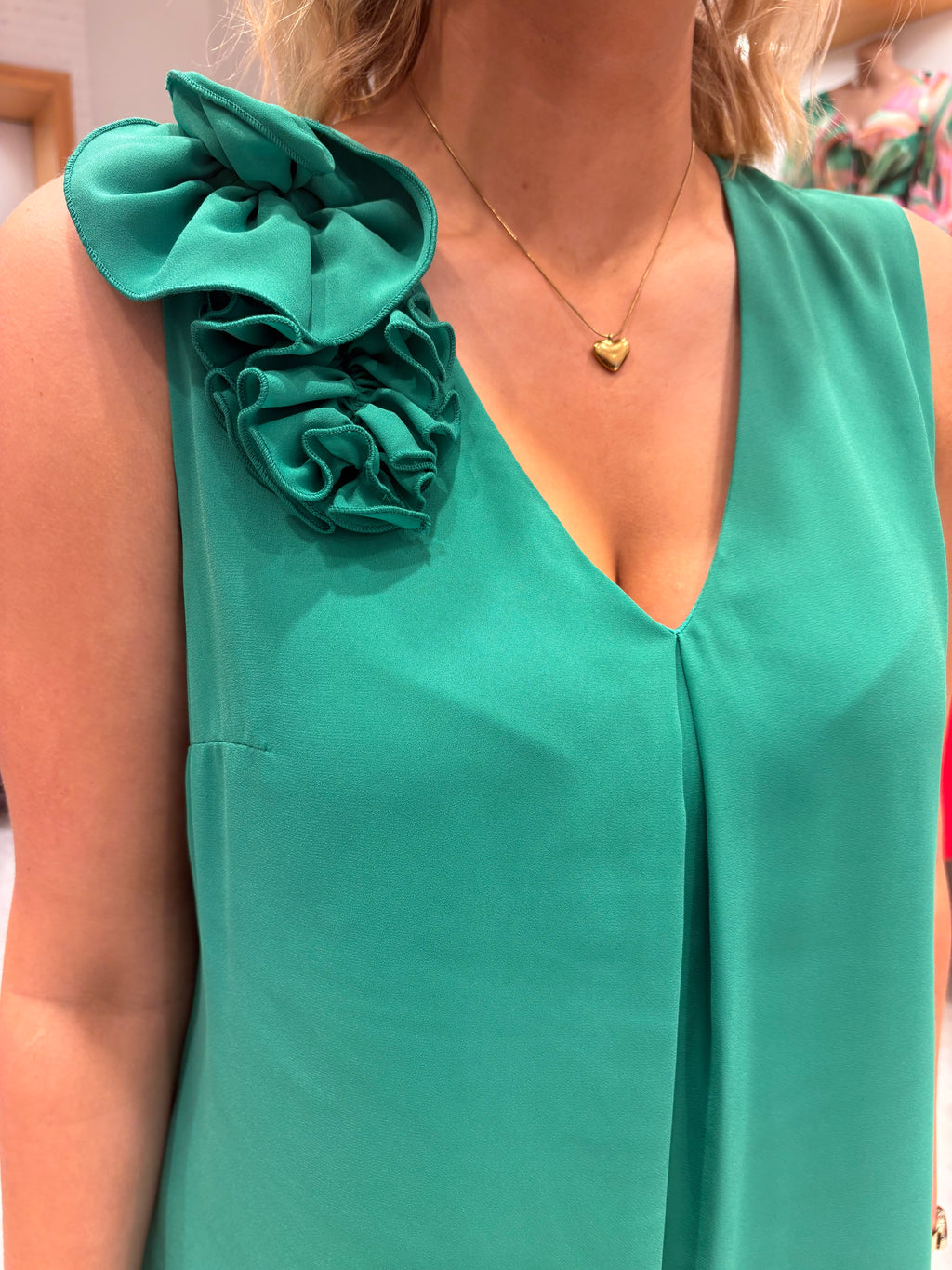 Casting Green Dress