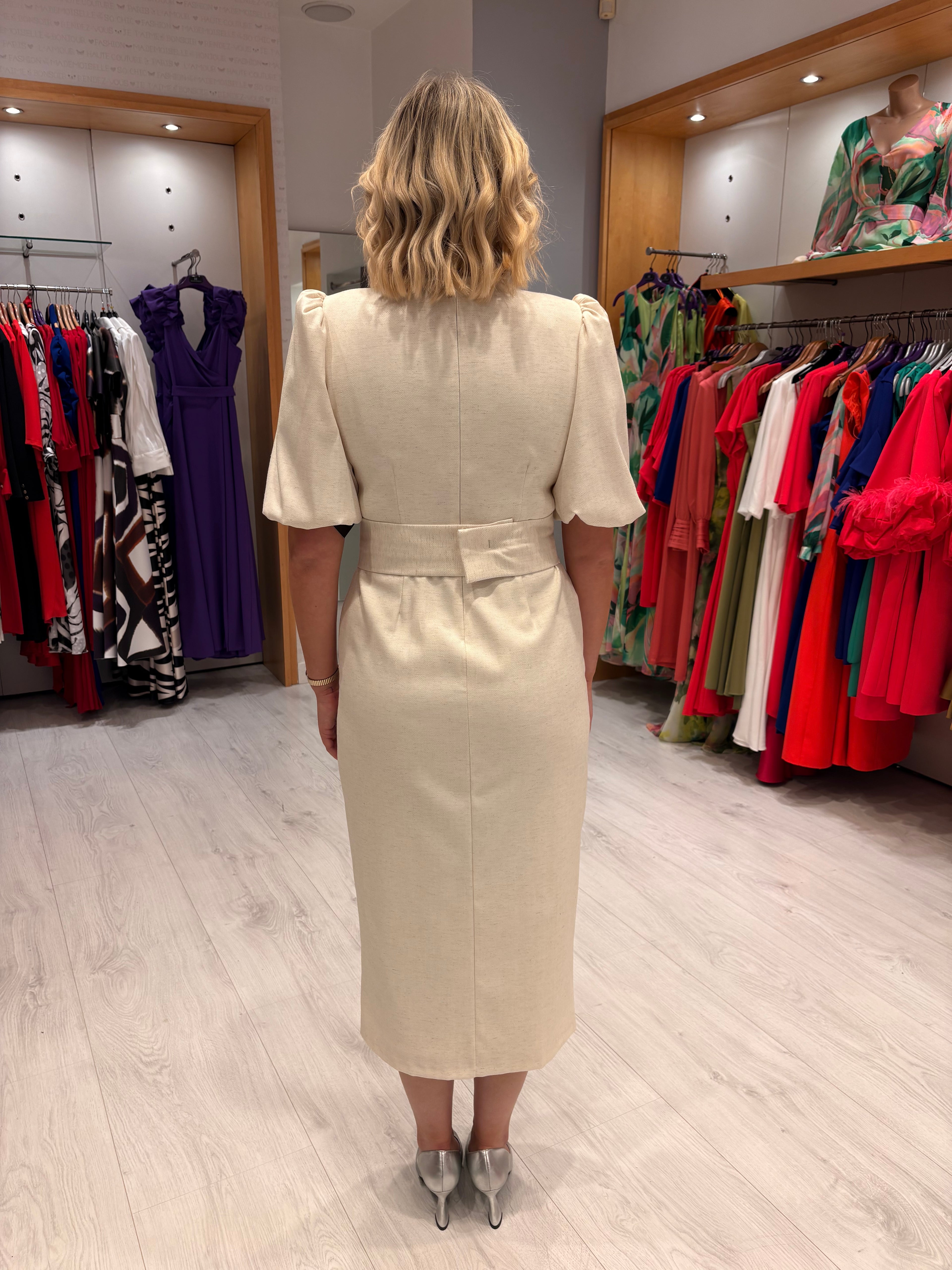 Rolemode Cream Midi Dress