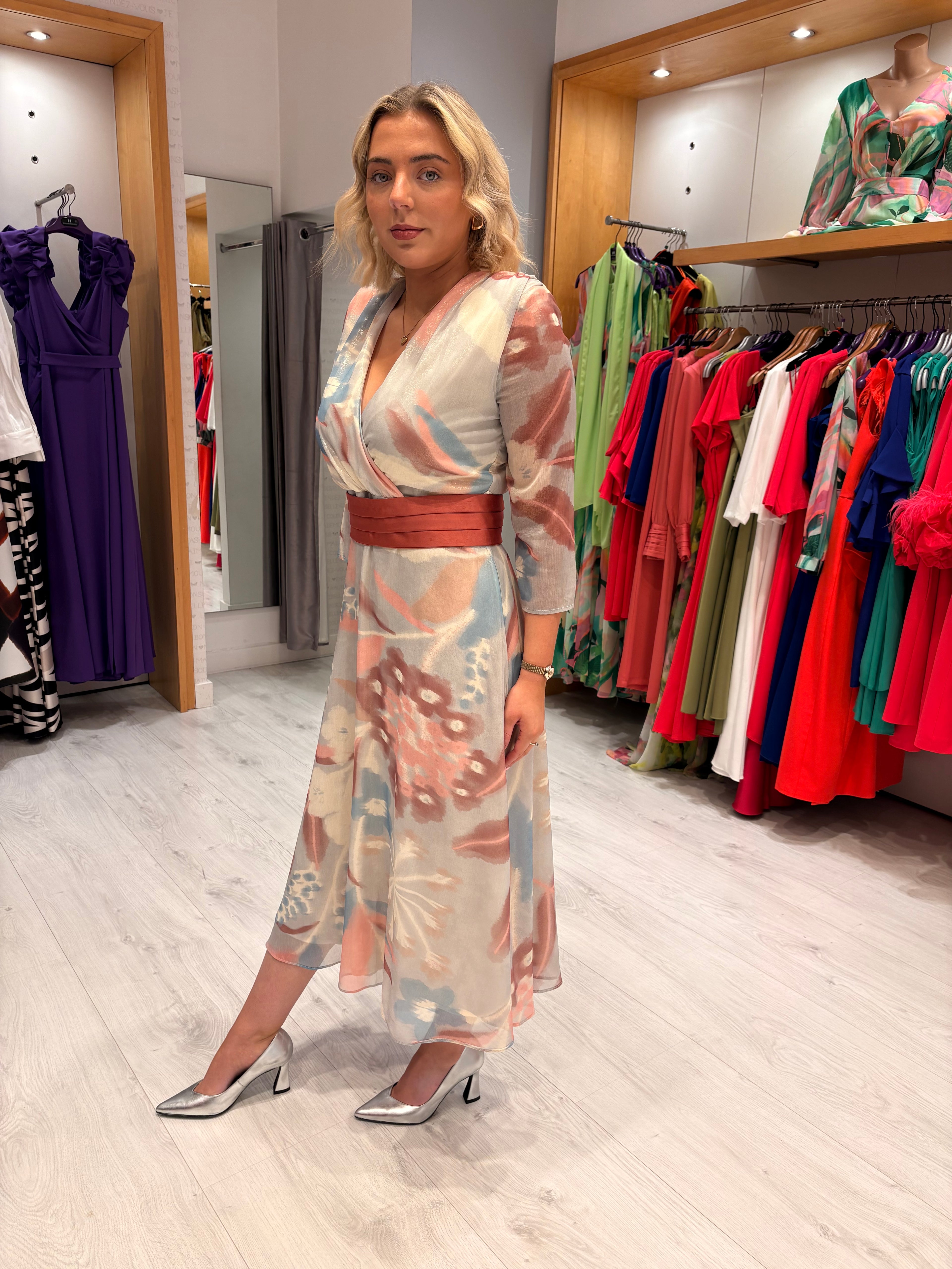 Rolemode Midi Print Dress
