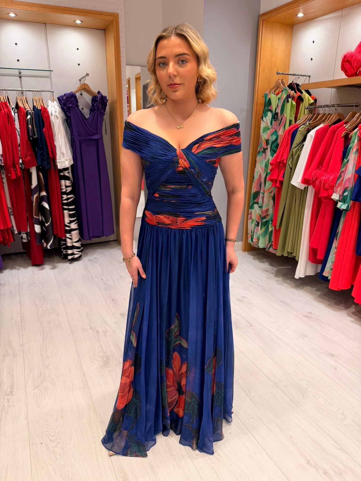 Carla Ruiz Royal Maxi Dress