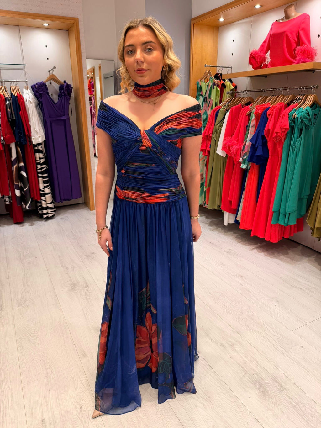 Carla Ruiz Royal Maxi Dress