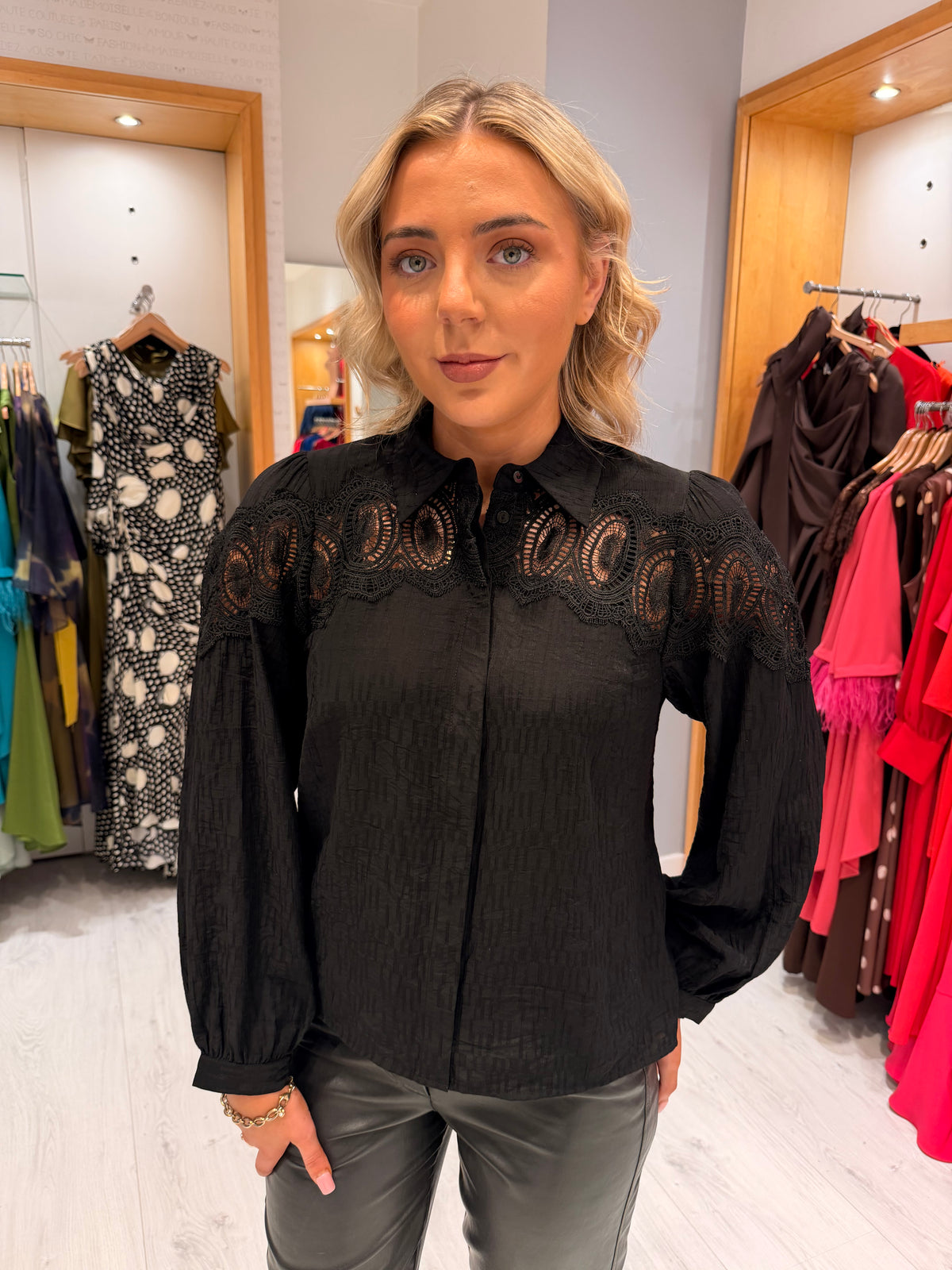 Co'Couture Lace Detail Blouse