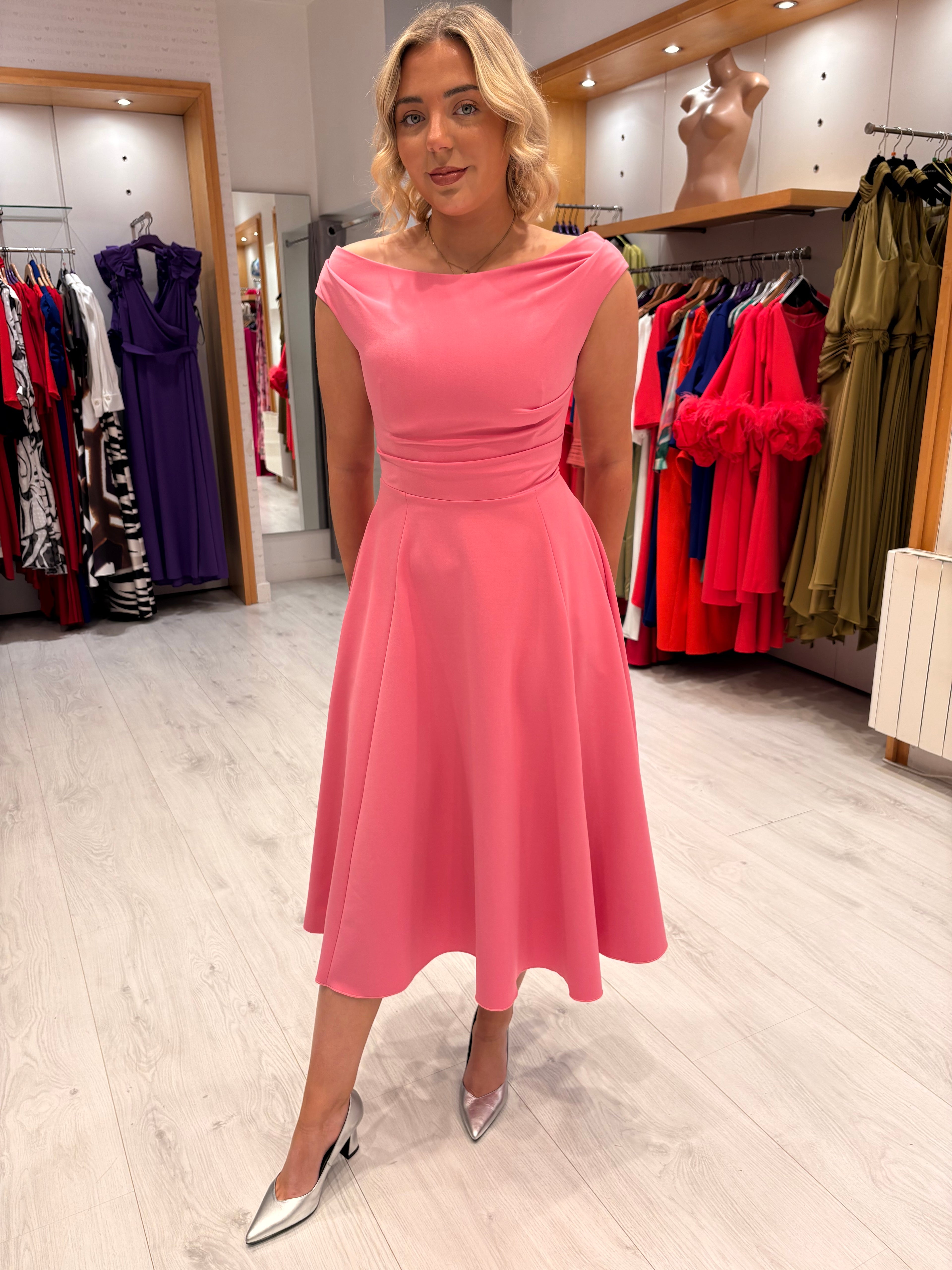 Kevan Jon Pink (ReversIble Cape Dress )