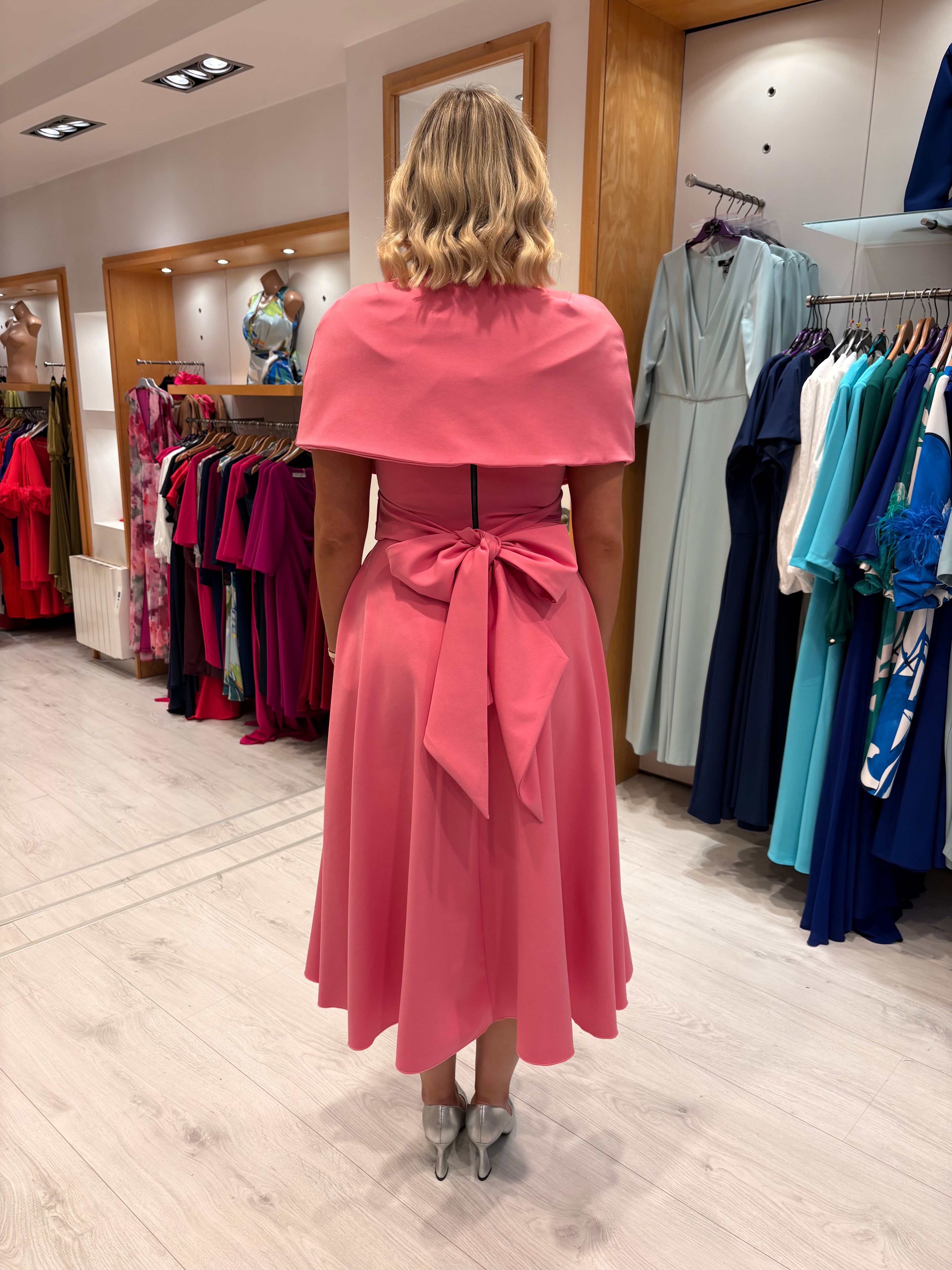 Kevan Jon Pink (ReversIble Cape Dress )