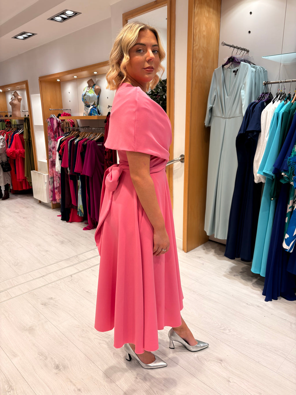 Kevan Jon Pink (ReversIble Cape Dress )