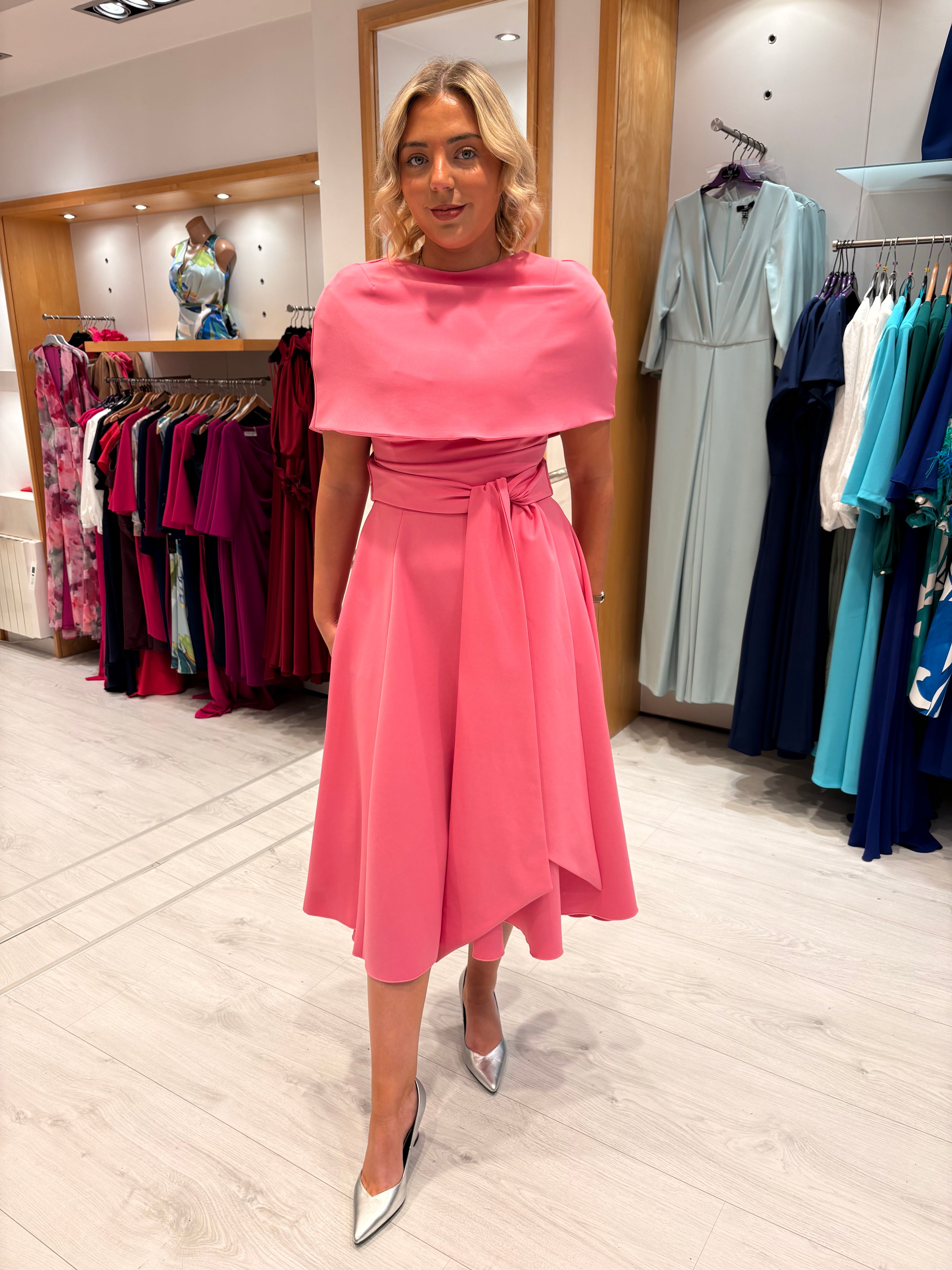 Kevan Jon Pink (ReversIble Cape Dress )