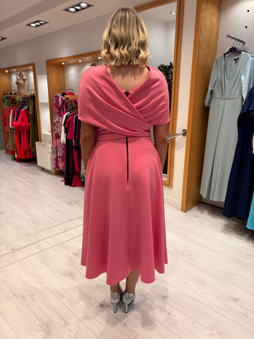 Kevan Jon Pink (ReversIble Cape Dress )