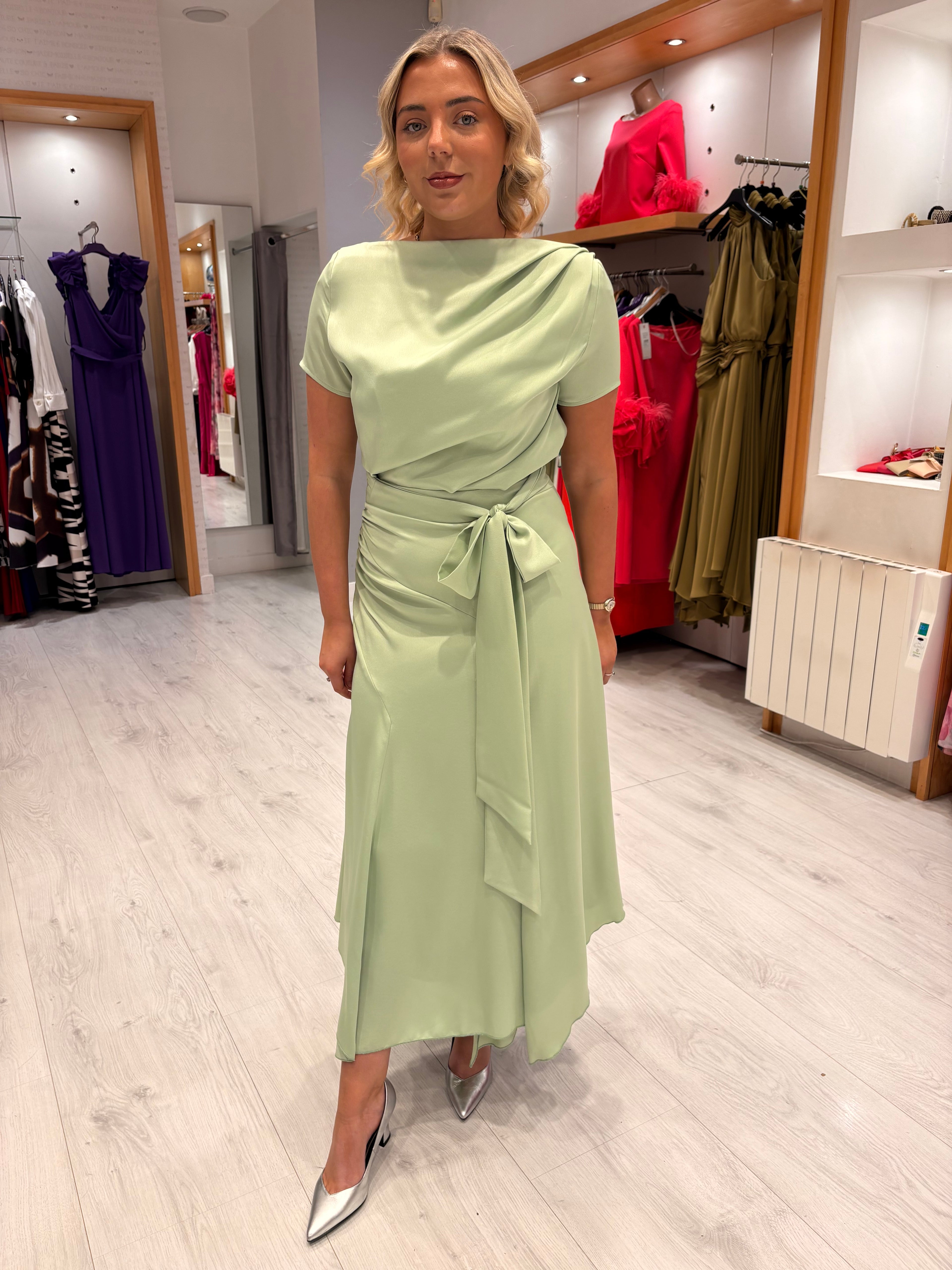 Kevan Jon Mint Dotty Dress – Ruby Nu Boutique
