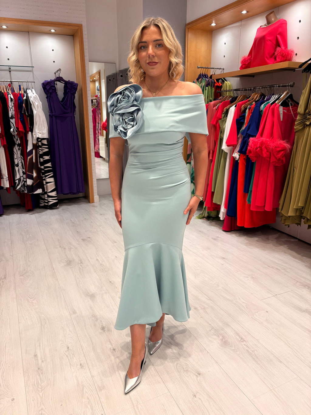 Kevan Jon Blue Arabella Dress