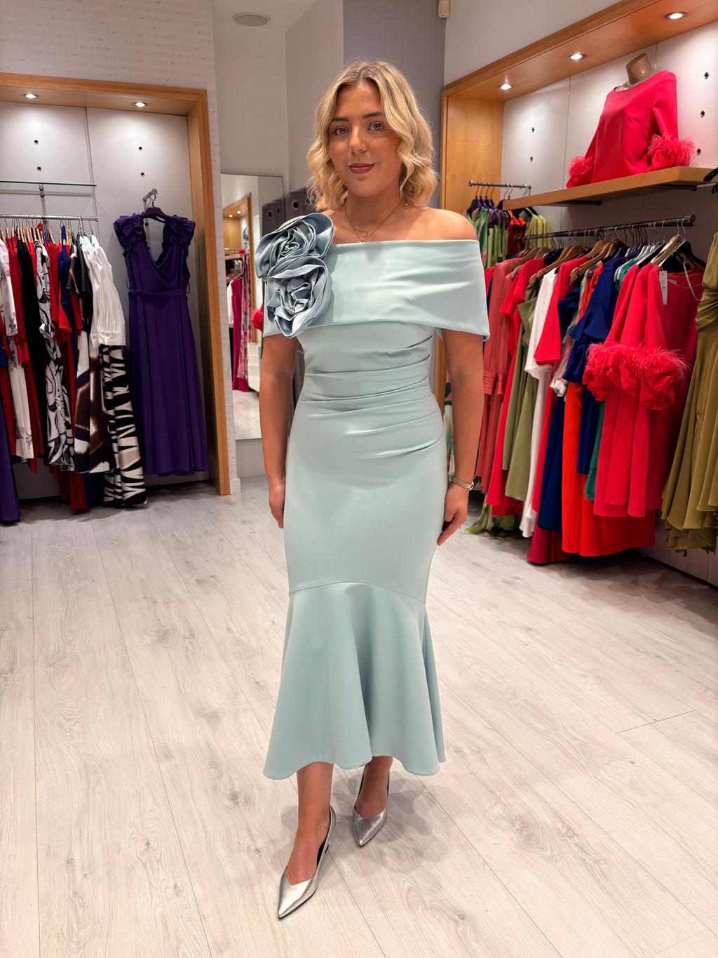 Kevan Jon Blue Arabella Dress