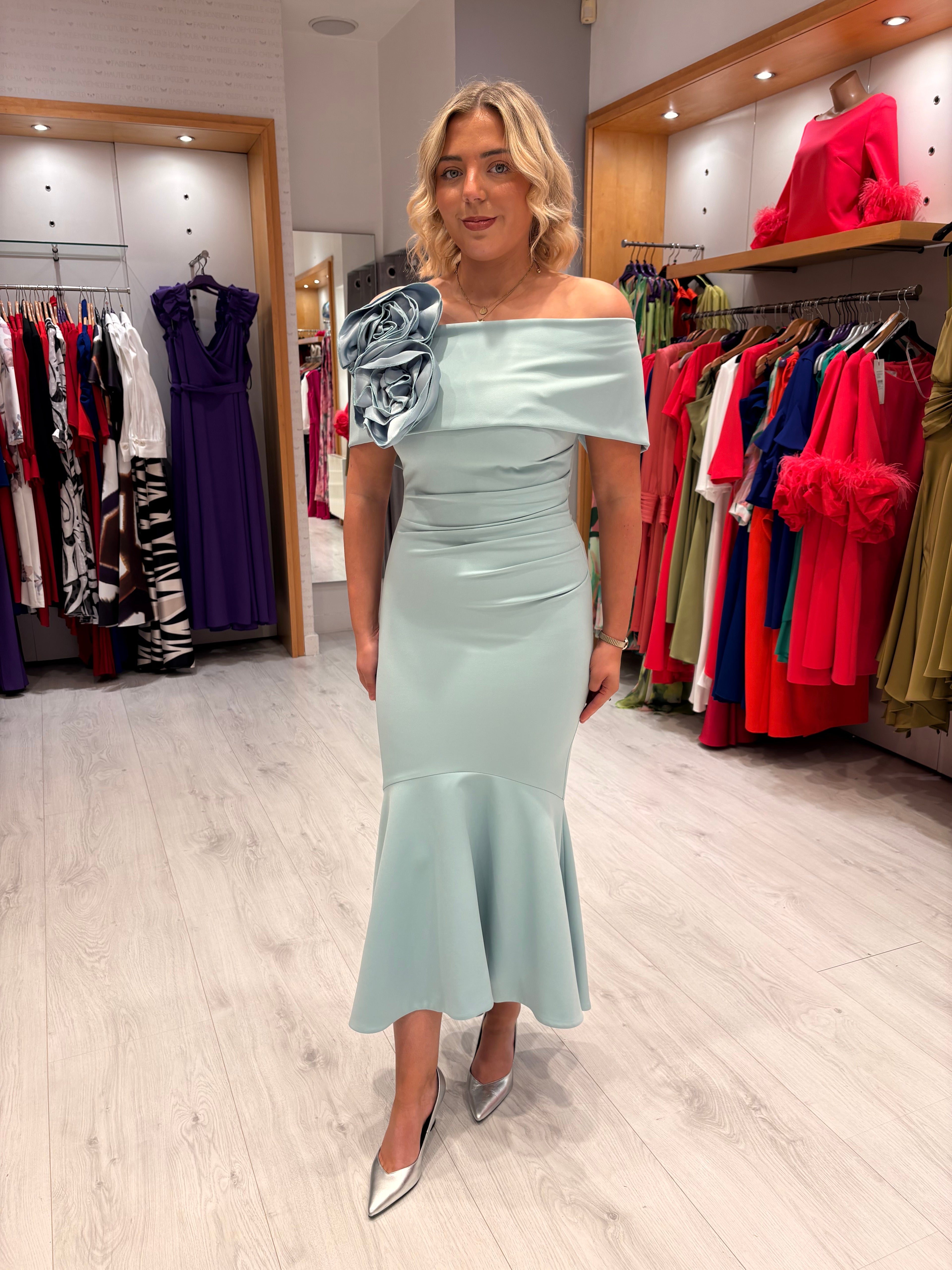 Kevan Jon Blue Arabella Dress
