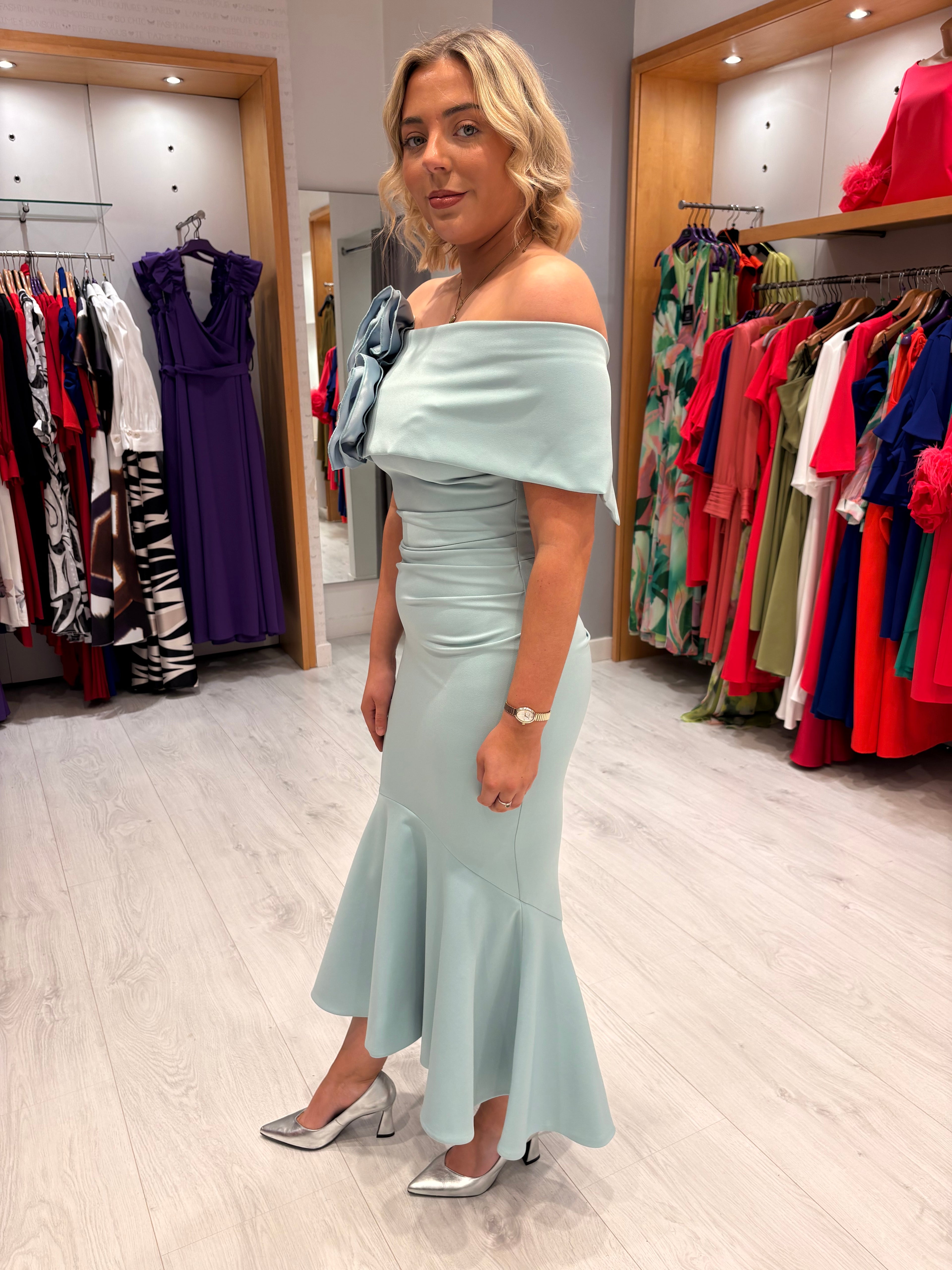 Kevan Jon Blue Arabella Dress