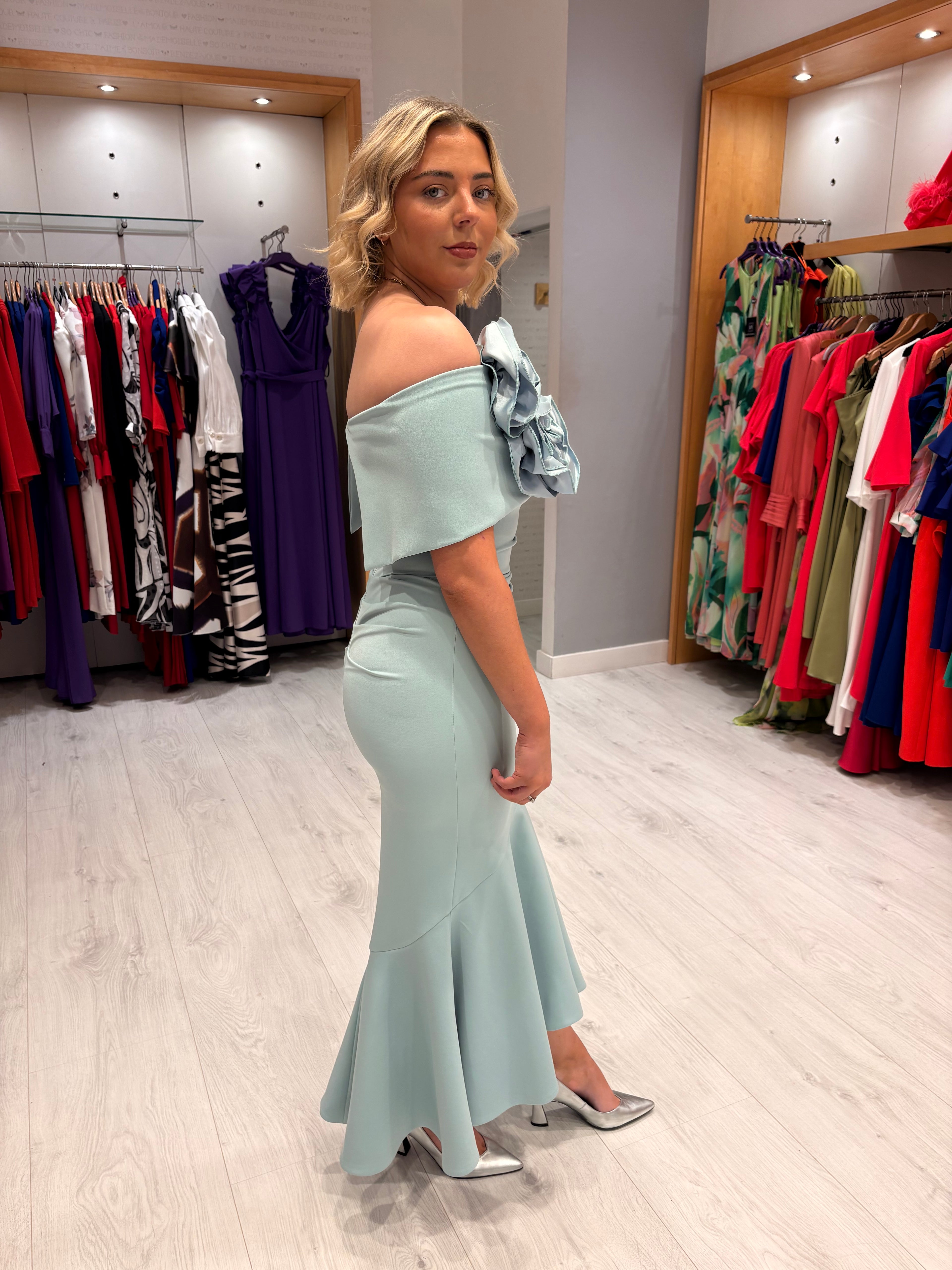 Kevan Jon Blue Arabella Dress