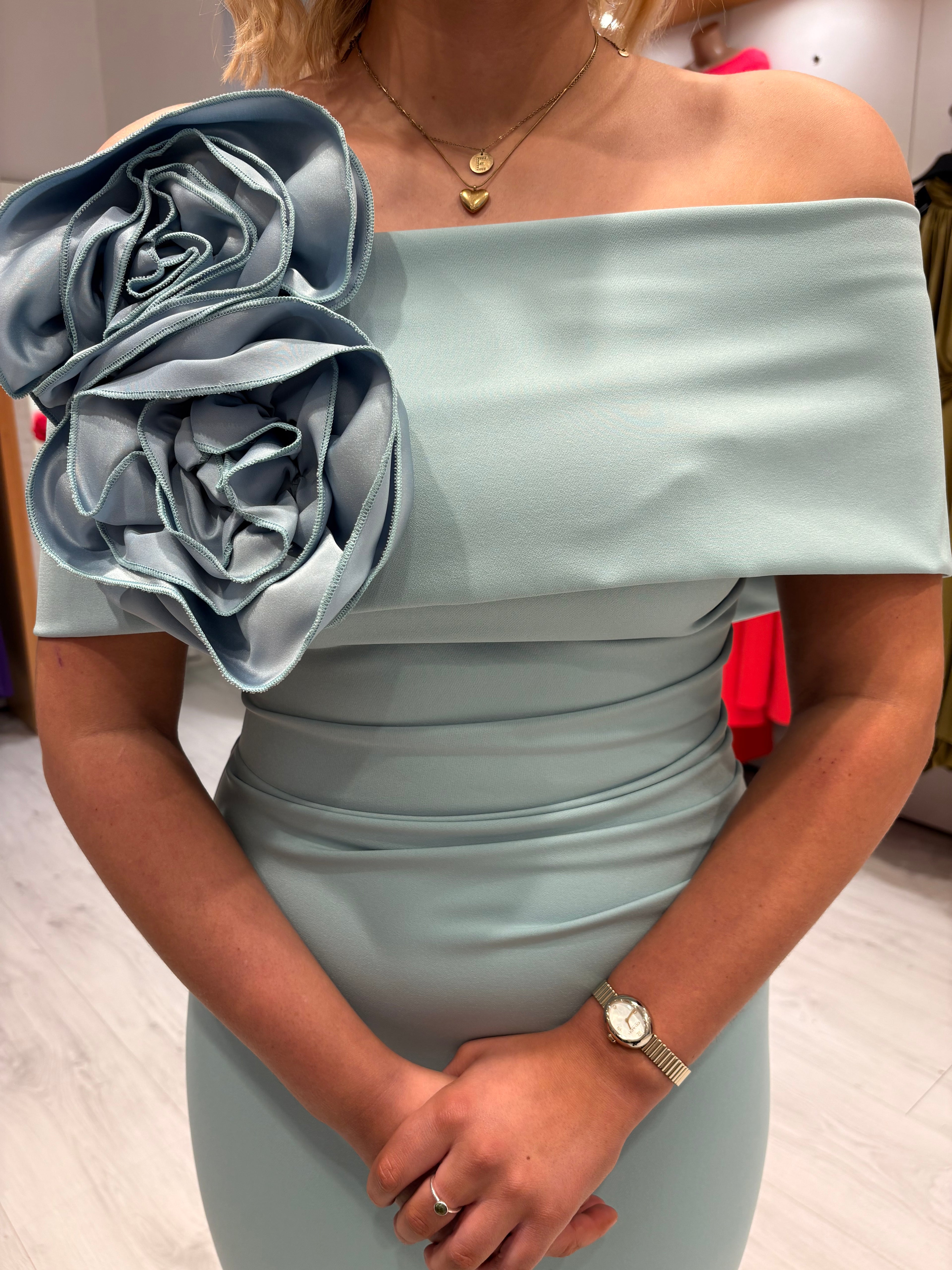 Kevan Jon Blue Arabella Dress