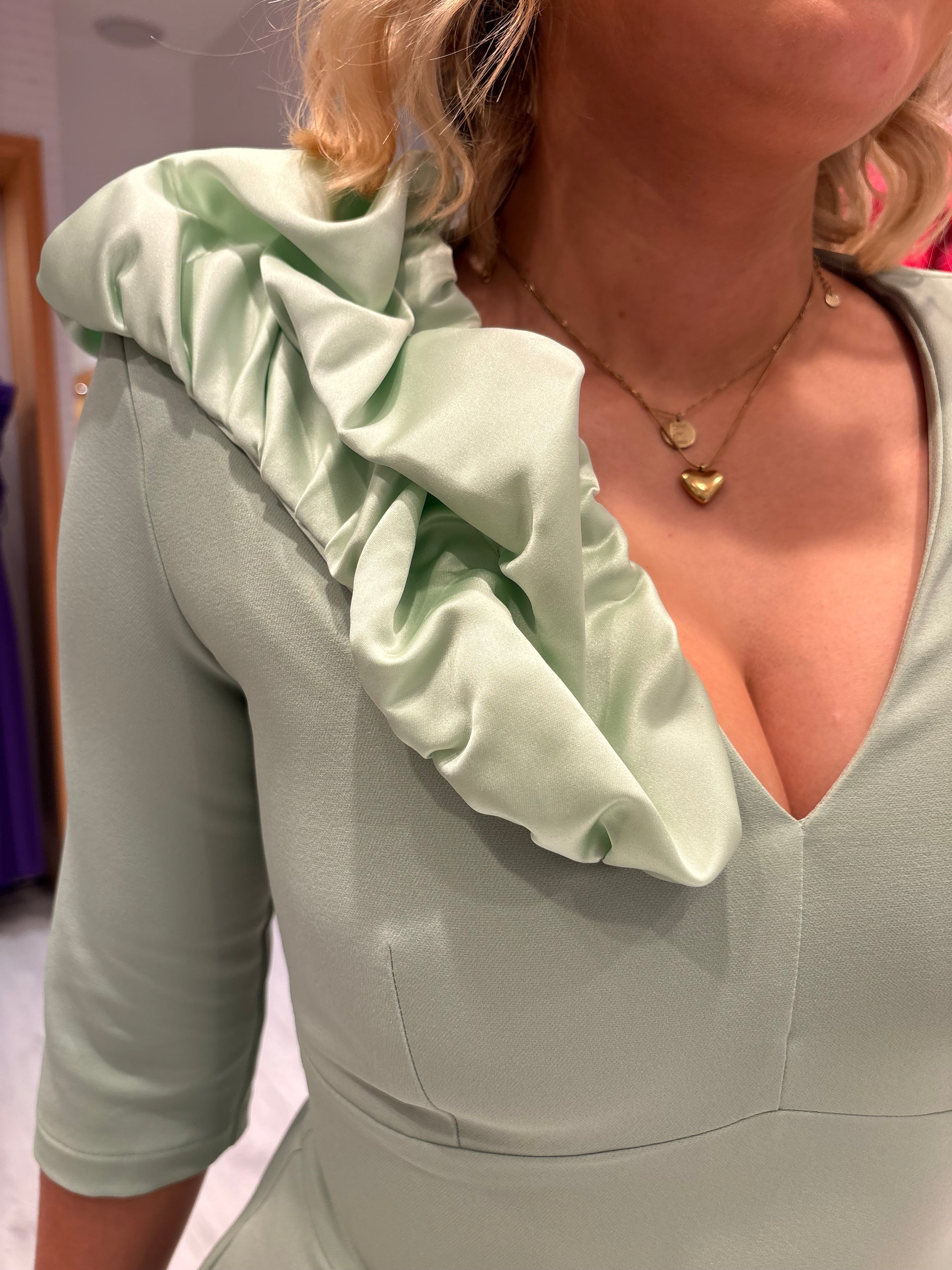 Kevan Jon Mint Betty Dress