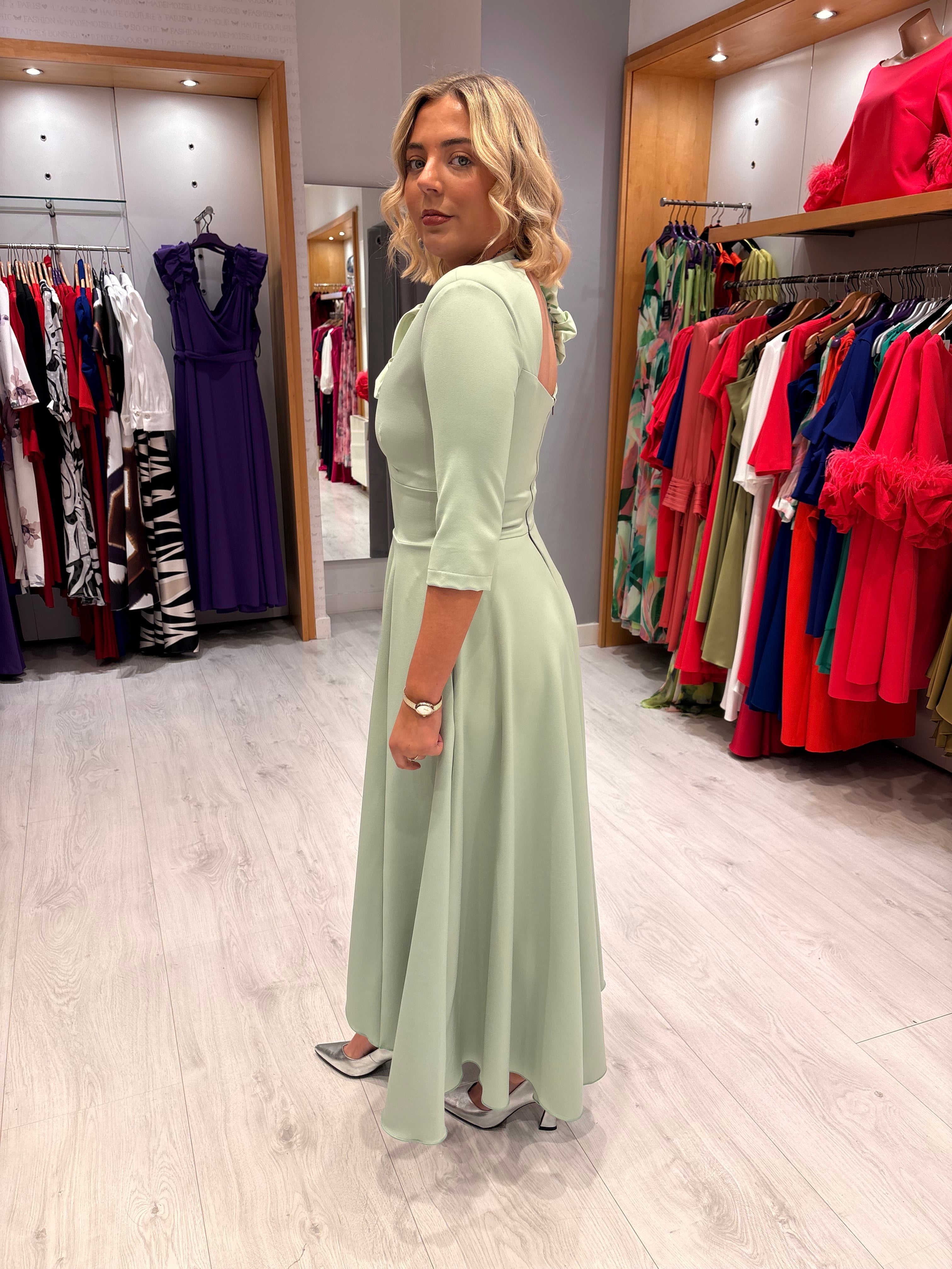 Kevan Jon Mint Betty Dress