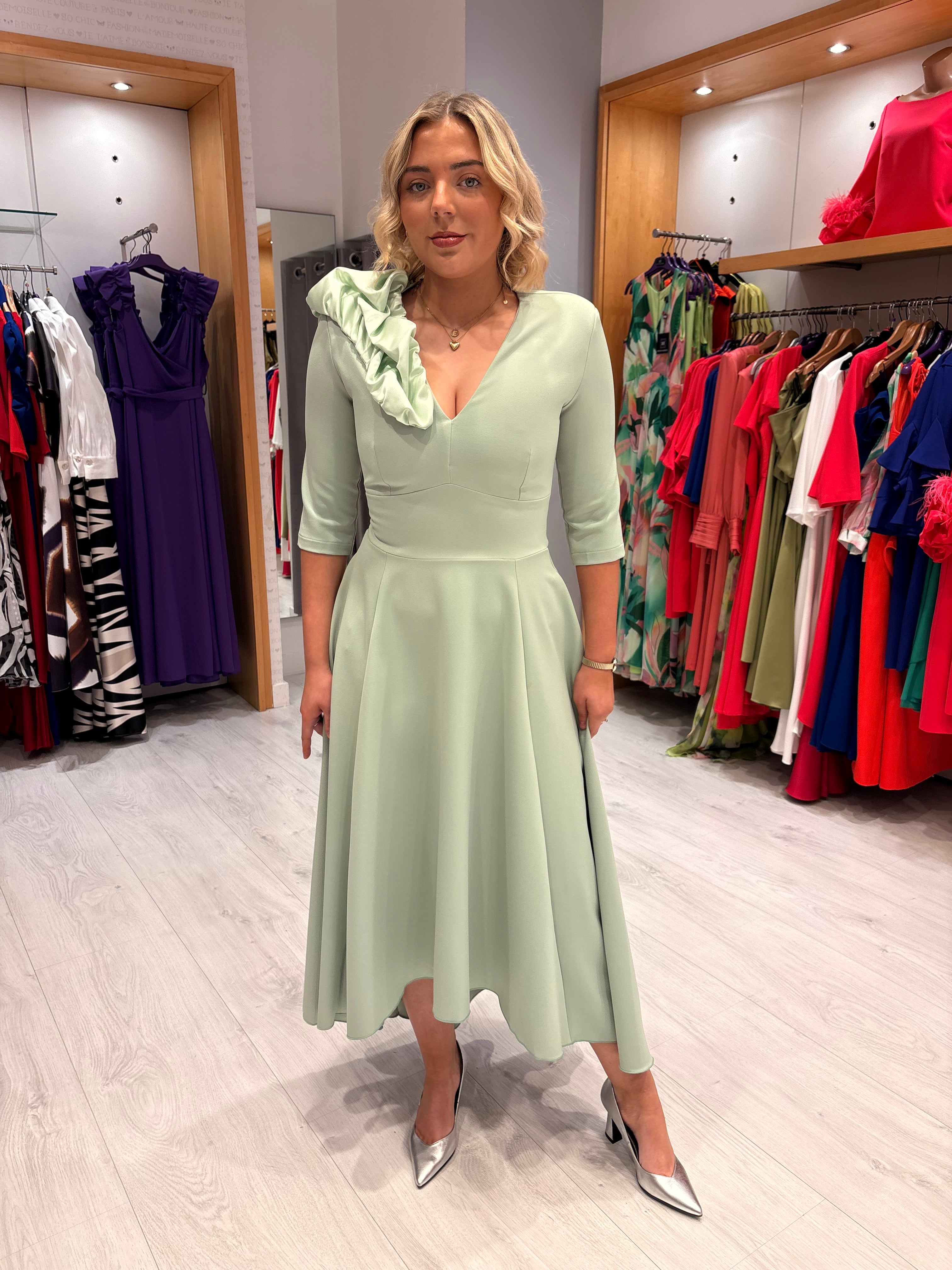 Kevan Jon Mint Betty Dress