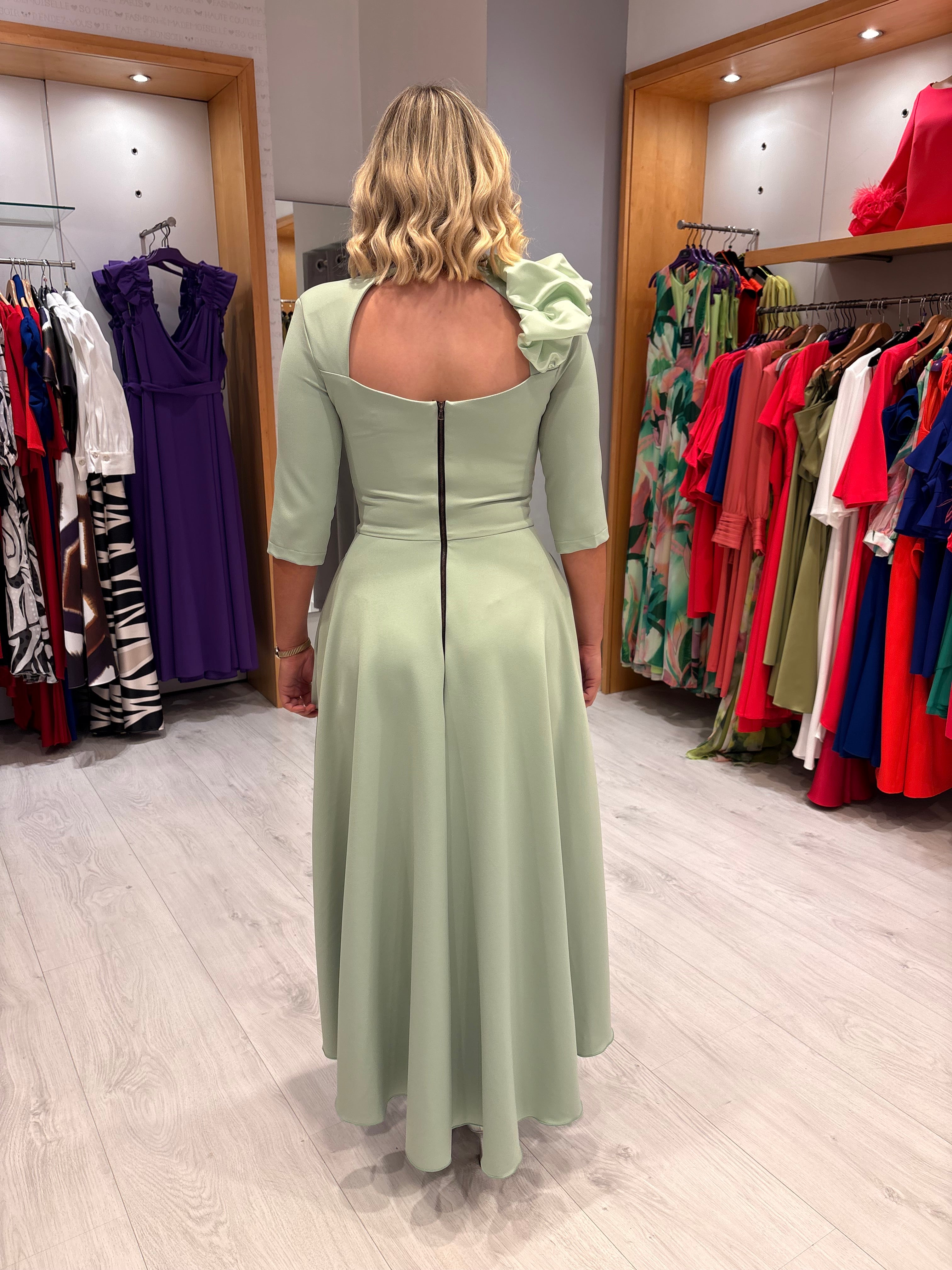 Kevan Jon Mint Betty Dress