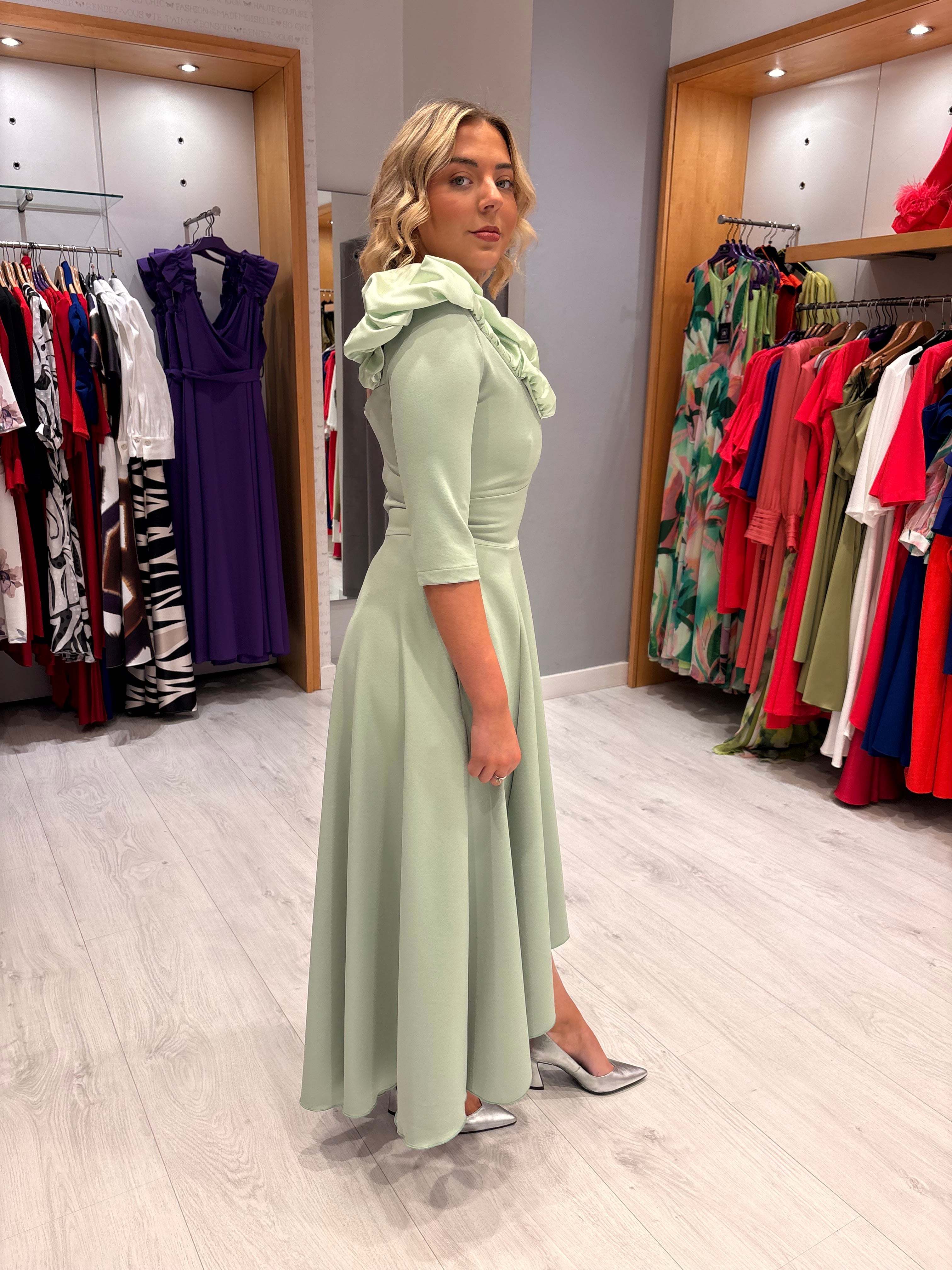 Kevan Jon Mint Betty Dress