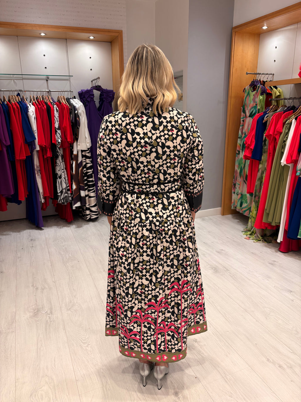 Emily lovelock Print Shirt Dress