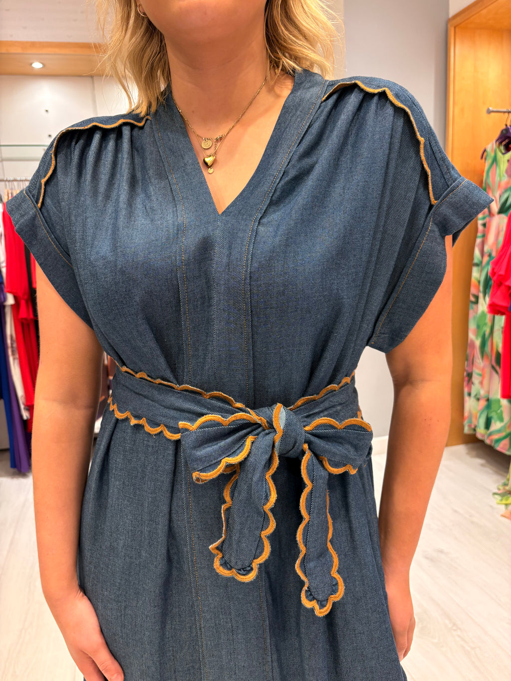Emily Lovelock Denim Dress