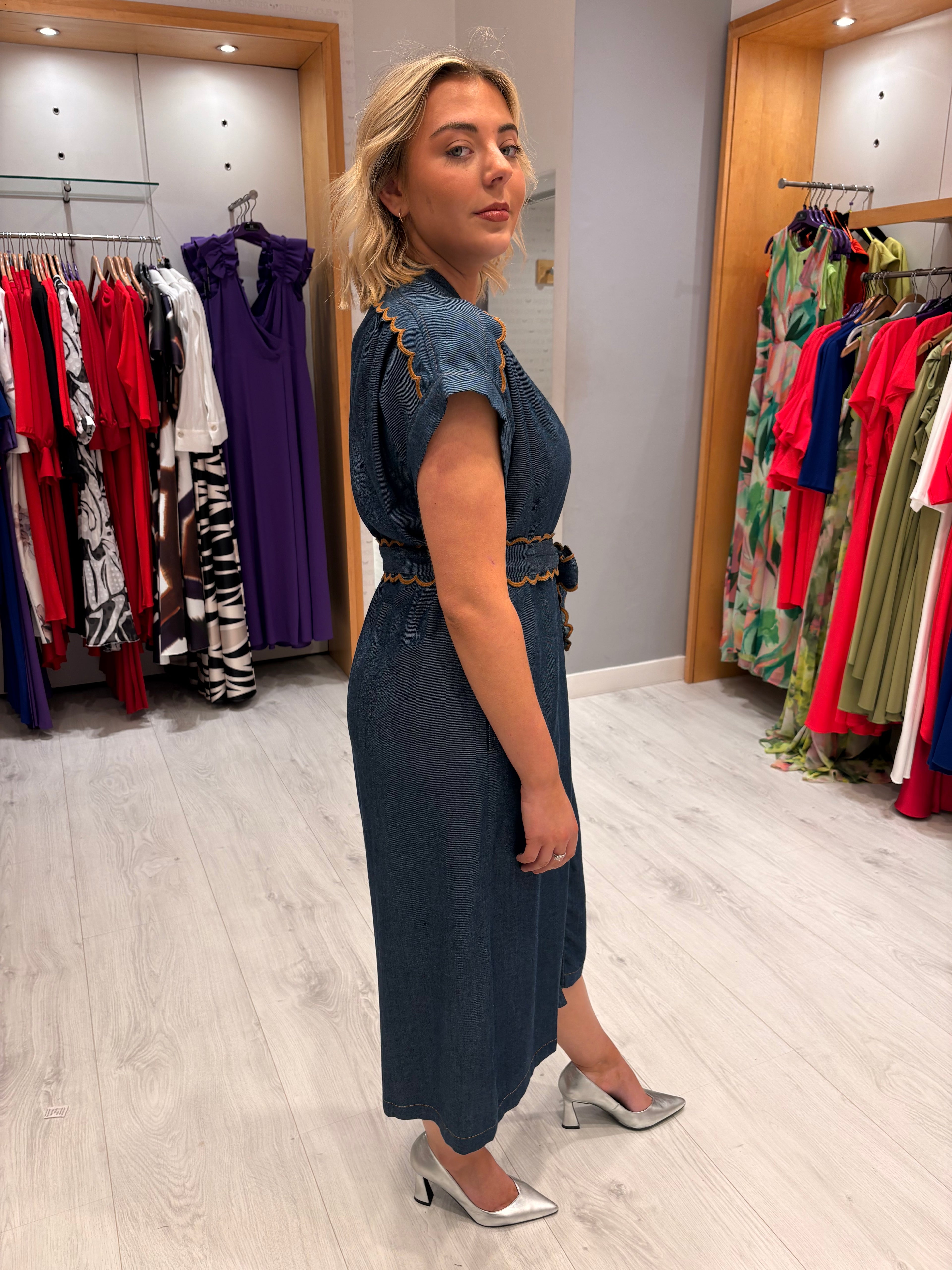 Emily Lovelock Denim Dress