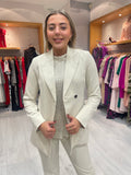 Soaked in Luxury Sandshell Fitted Blazer
