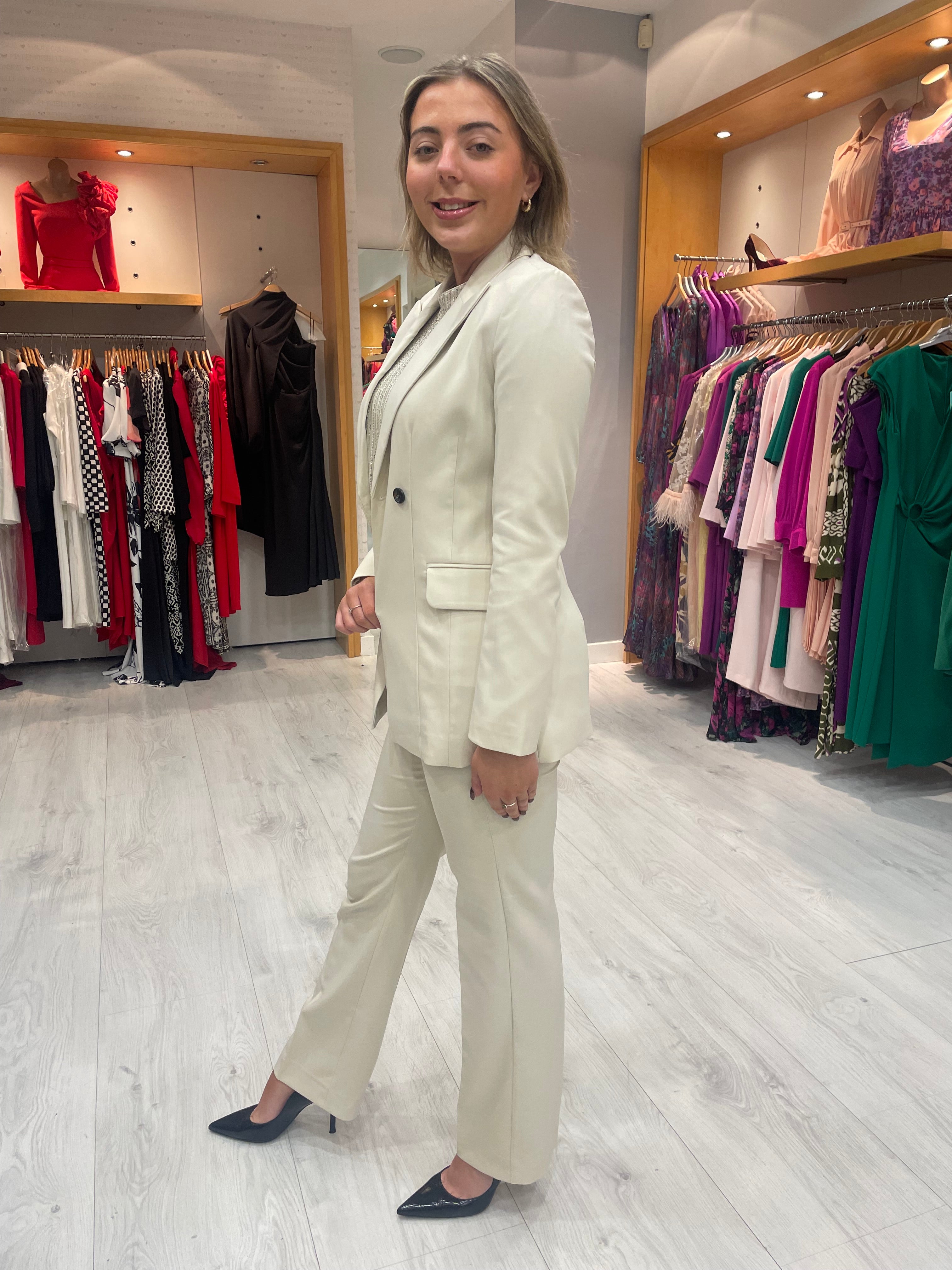 Soaked in Luxury Sandshell Fitted Blazer